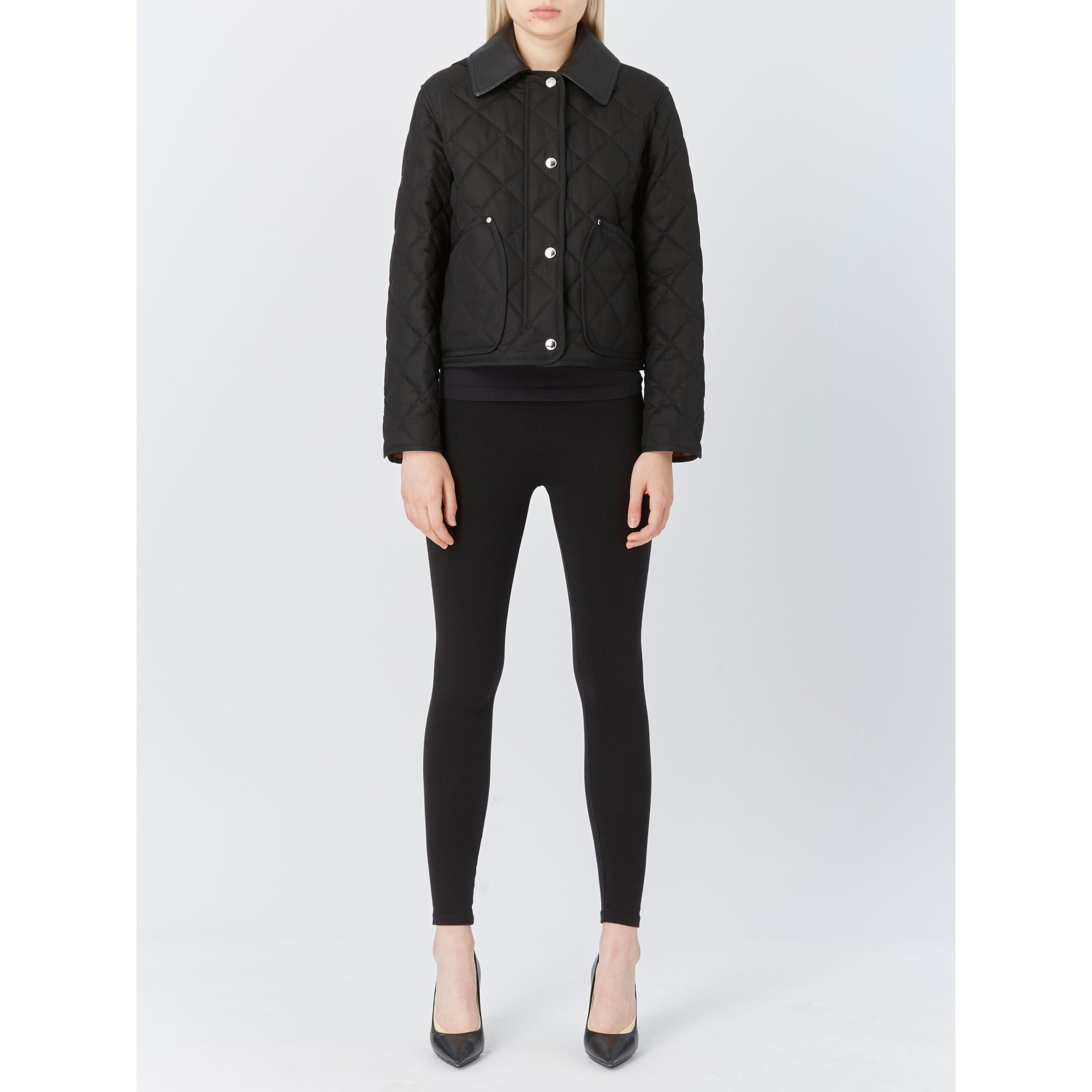 코튼 개버딘 다이아몬드 퀼팅 재킷