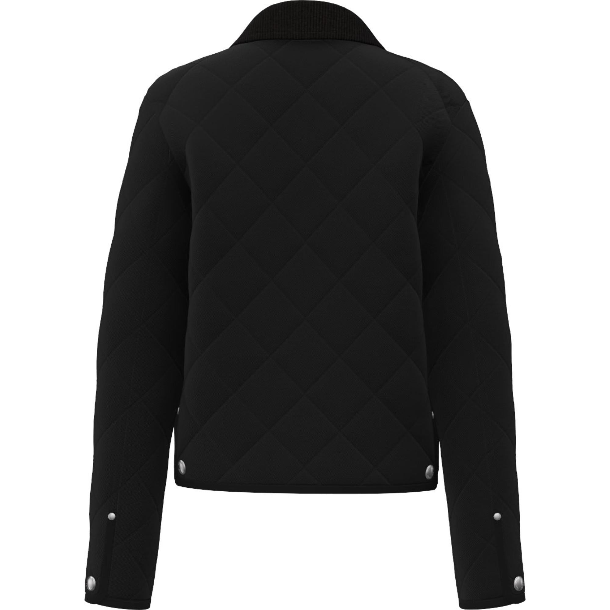 코튼 개버딘 다이아몬드 퀼팅 재킷