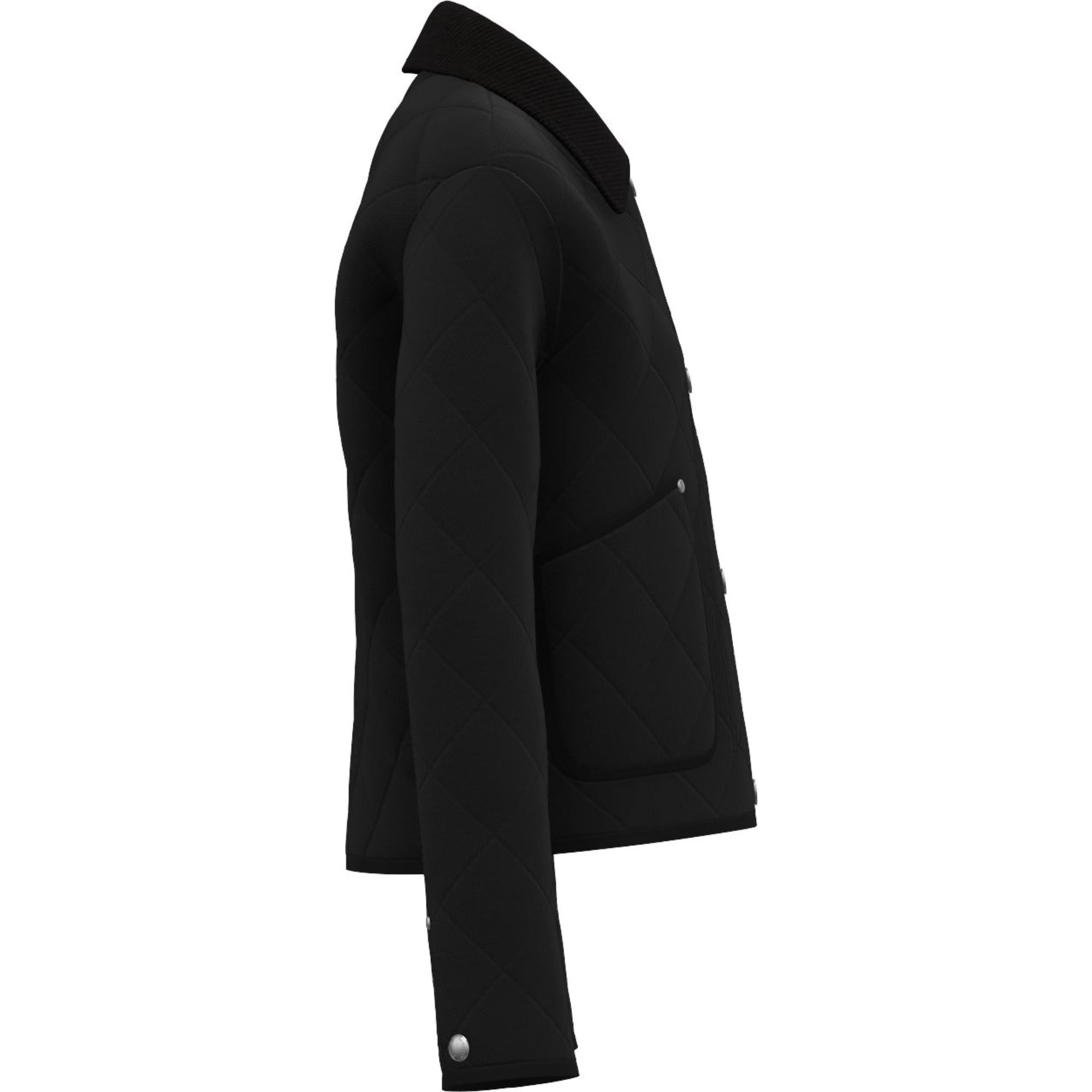 코튼 개버딘 다이아몬드 퀼팅 재킷