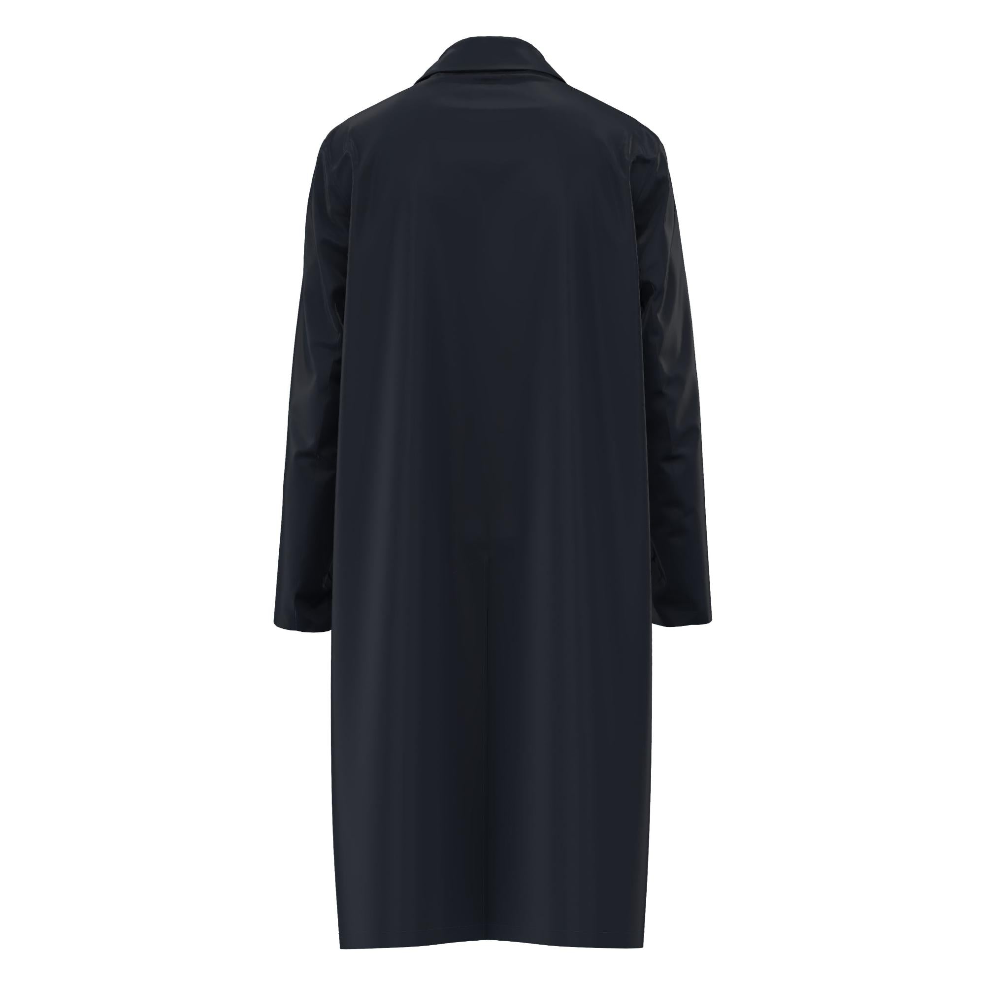 로고 프린트 테크니컬 카 코트