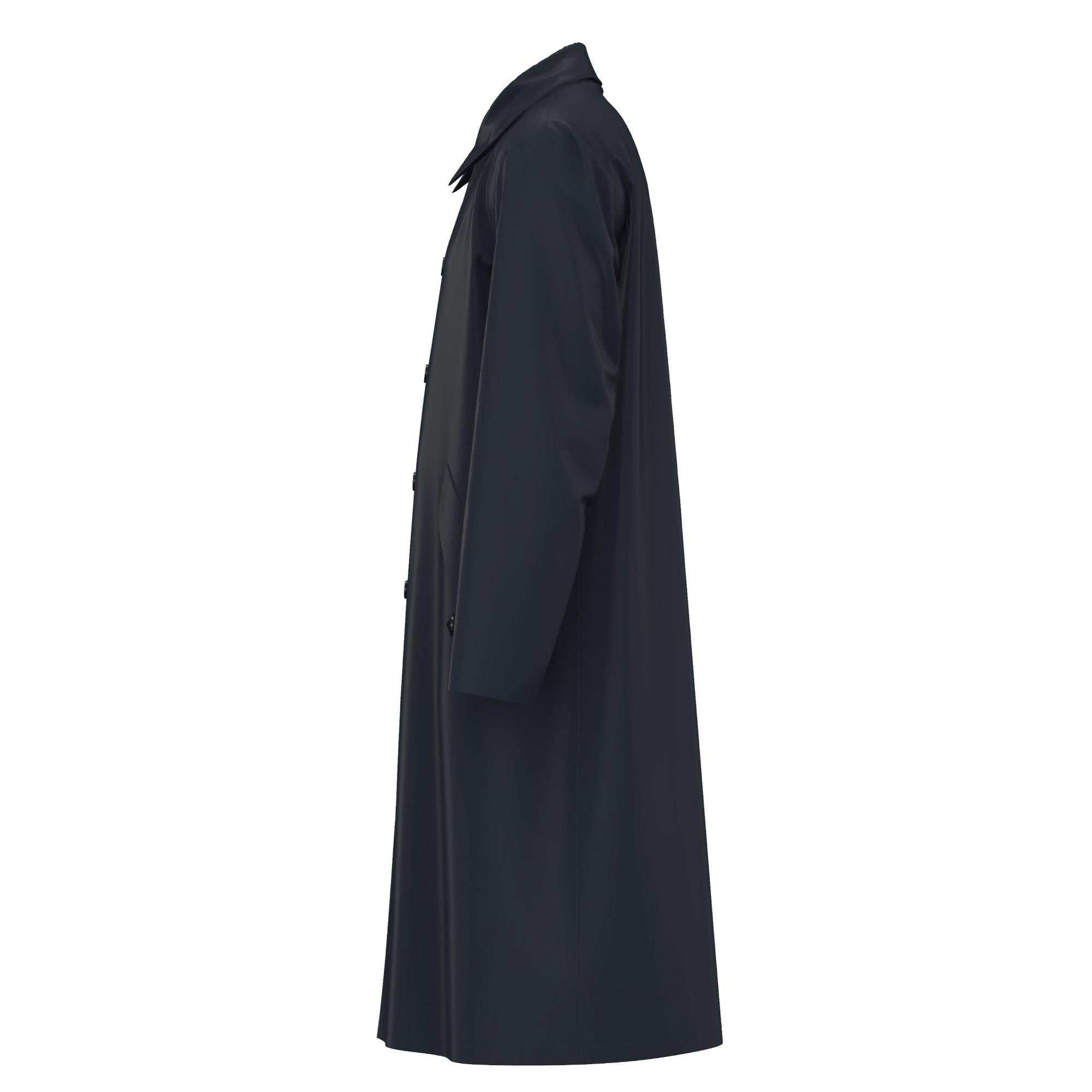 로고 프린트 테크니컬 카 코트