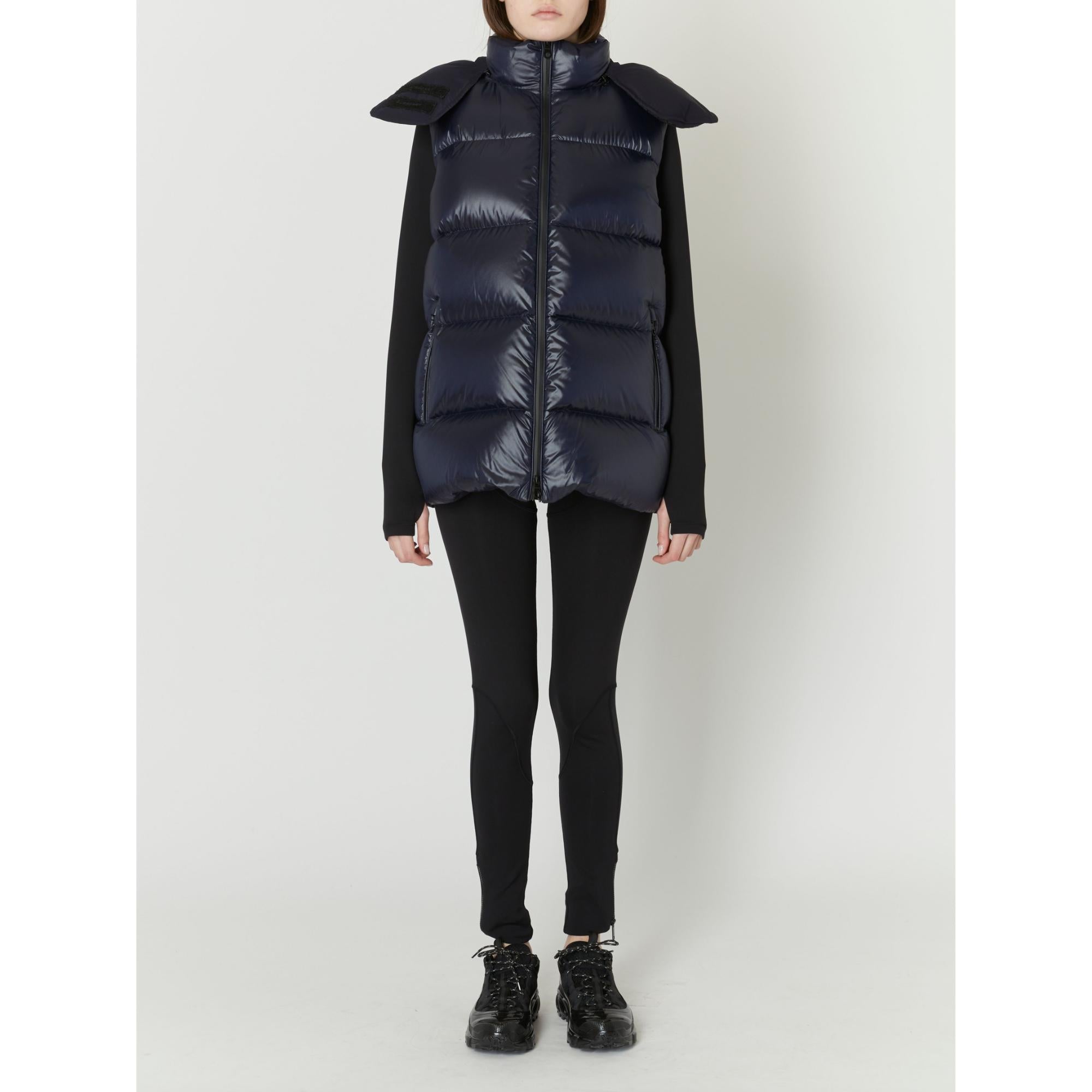 디태처블 후드 나일론 퍼퍼 질레