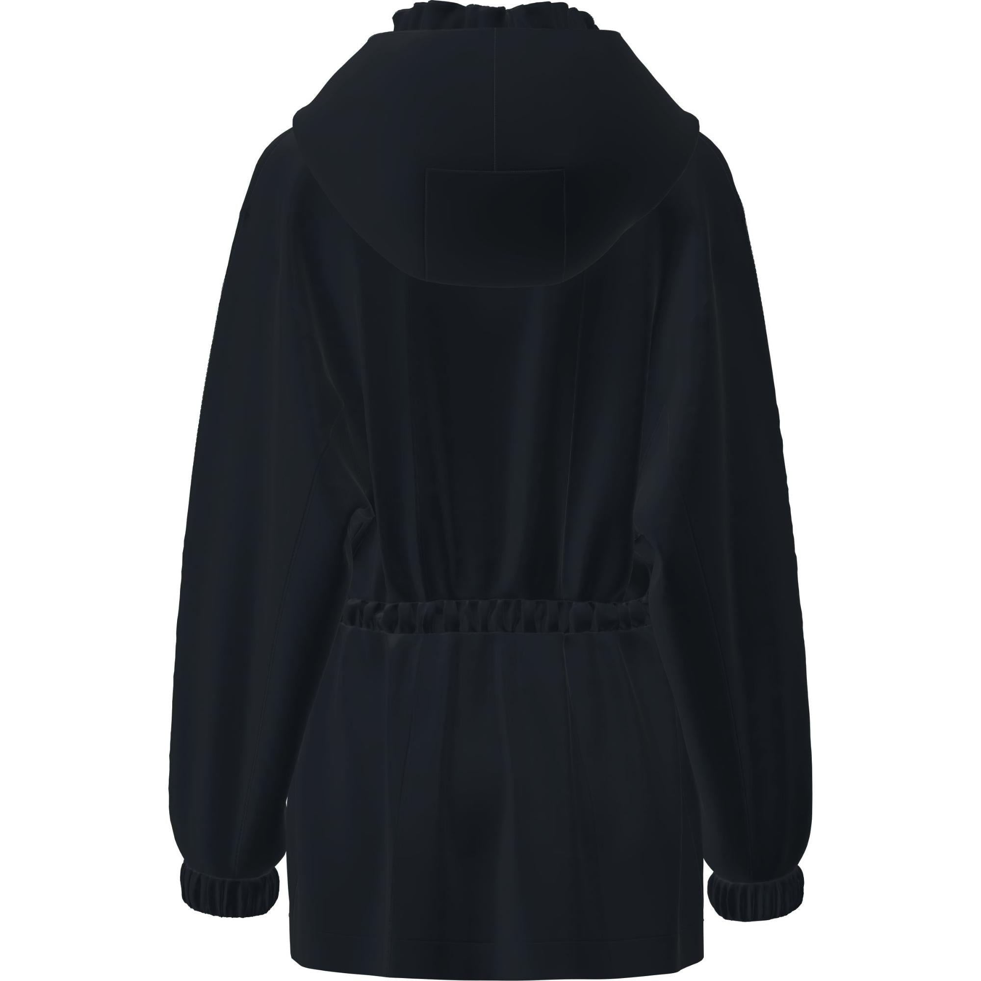 로고 디테일 후드 파카