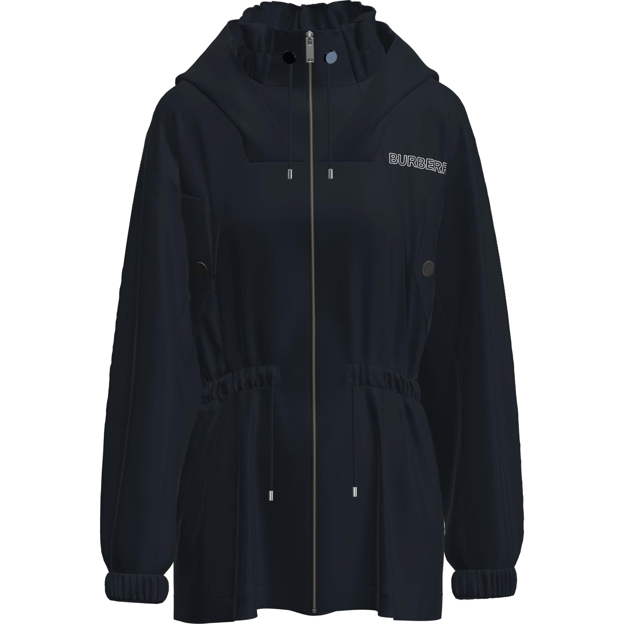 로고 디테일 후드 파카