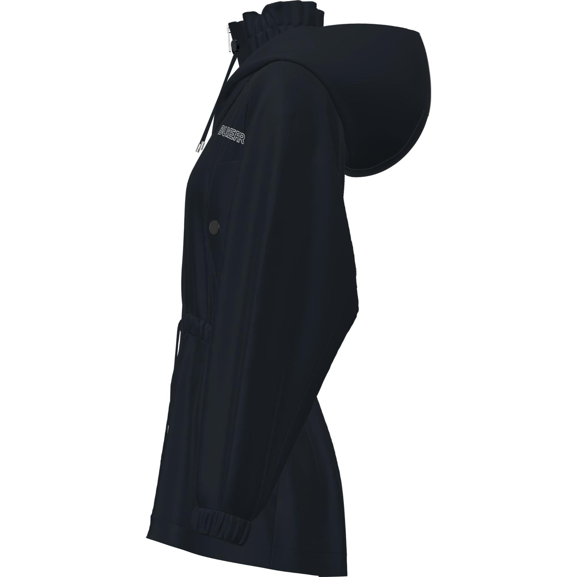 로고 디테일 후드 파카