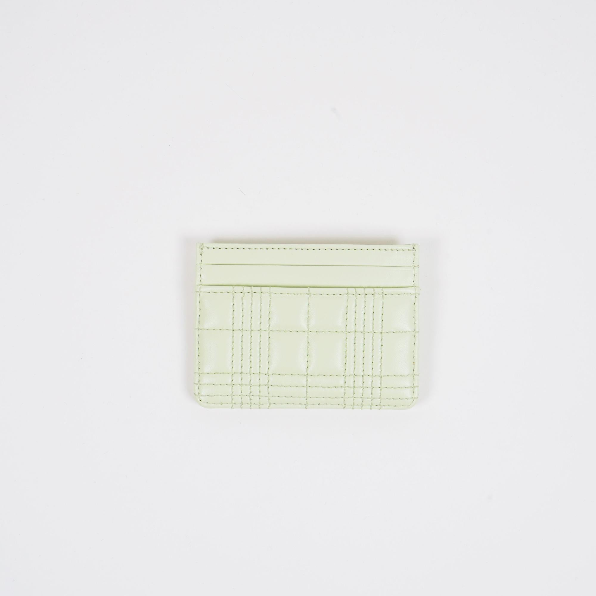 퀼팅 레더 롤라 카드 케이스