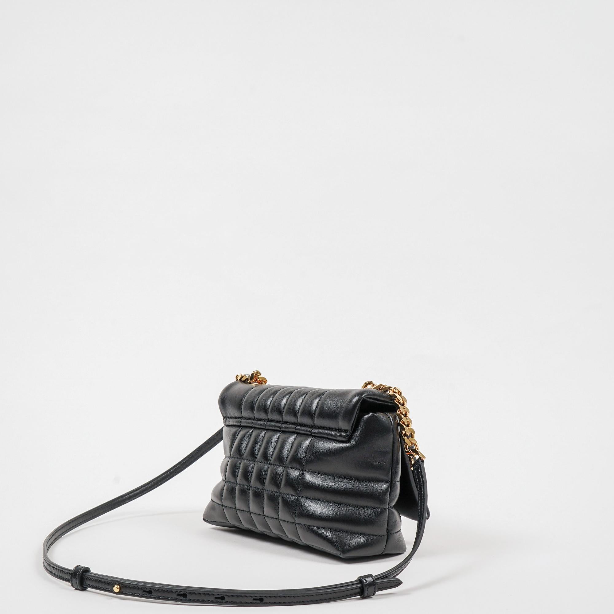 퀼팅 레더 미니 롤라 사첼