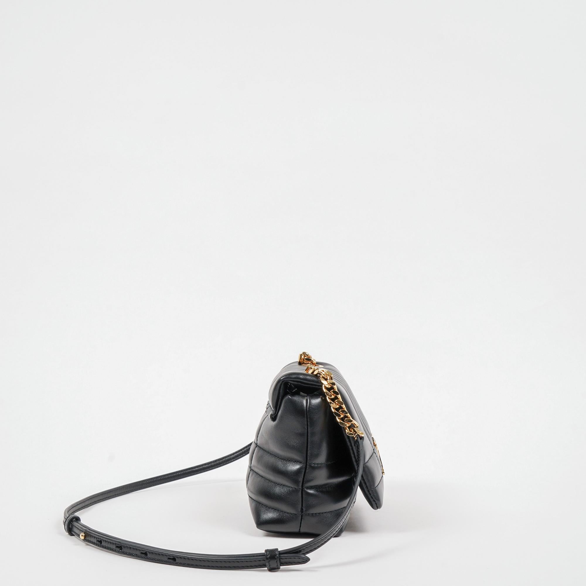 퀼팅 레더 미니 롤라 사첼