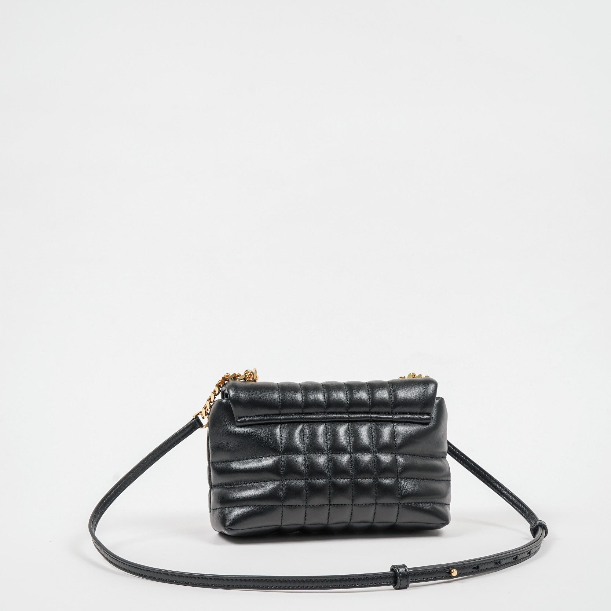 퀼팅 레더 미니 롤라 사첼