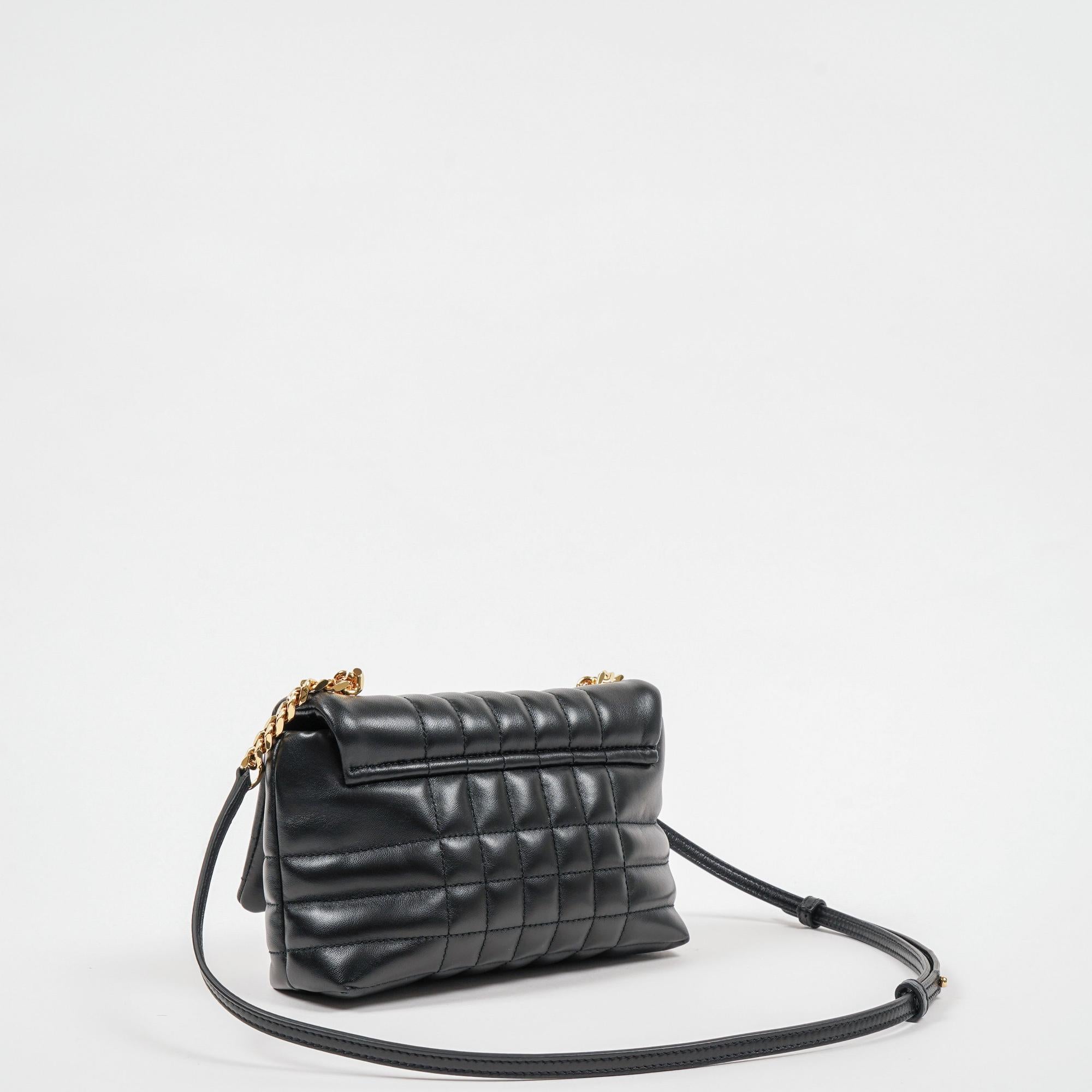 퀼팅 레더 미니 롤라 사첼