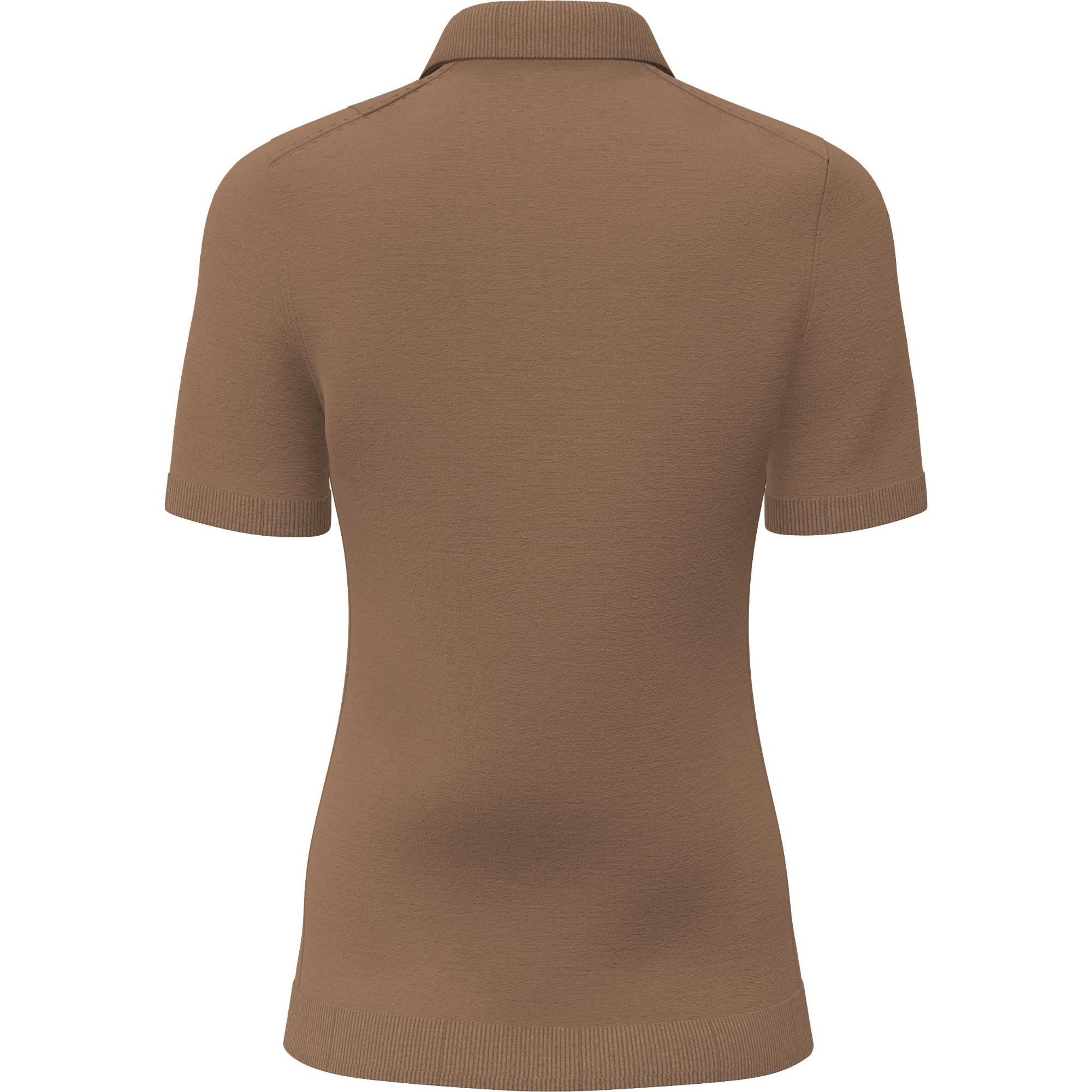 모노그램 모티프 울 실크 캐시미어 폴로셔츠