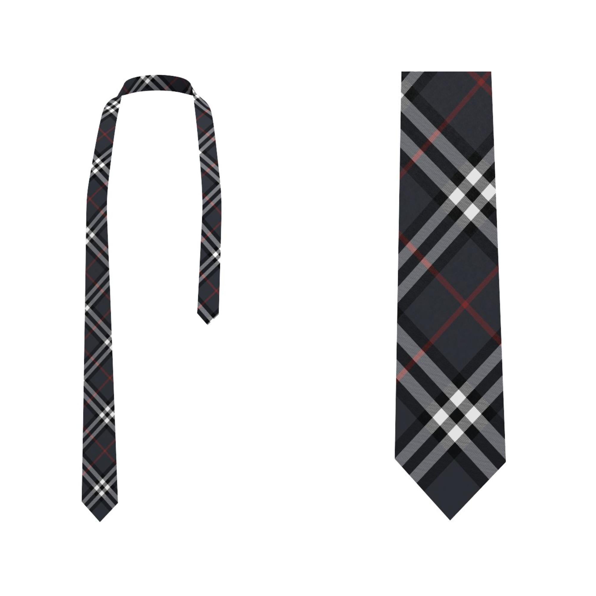 클래식컷 빈티지 체크 실크 타이