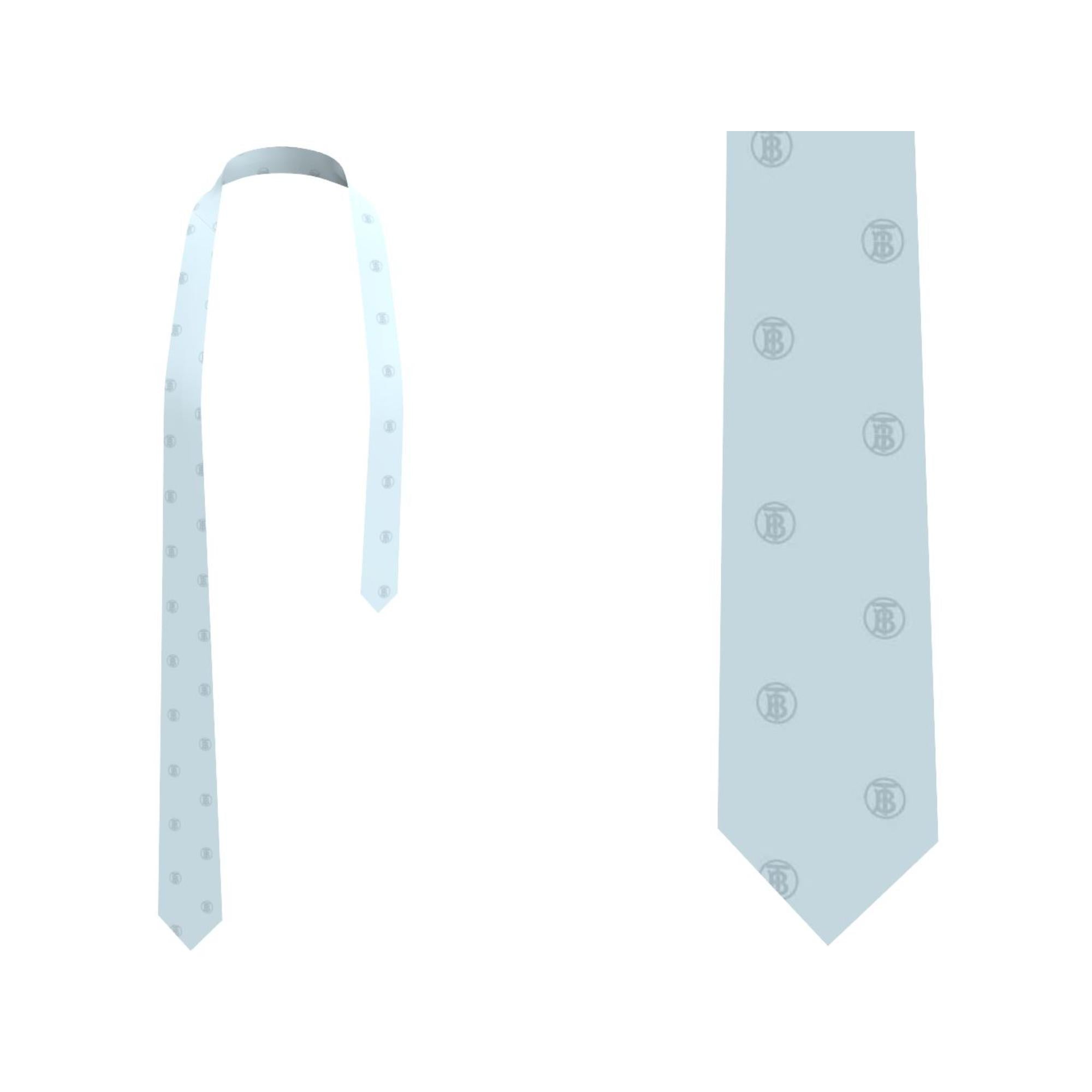 클래식컷 모노그램 모티프 자카드 실크 타이