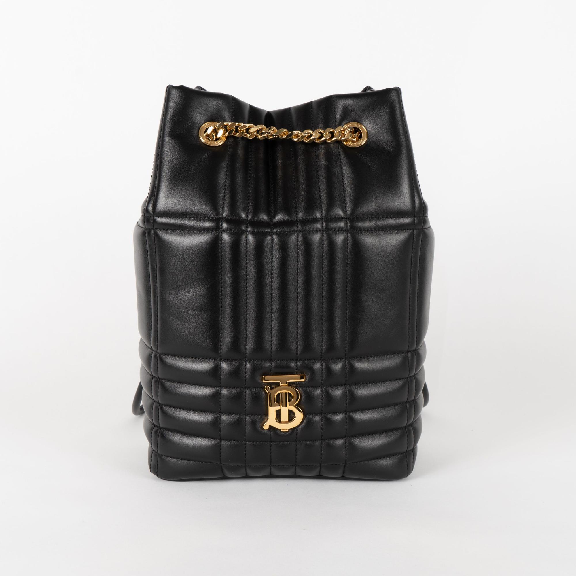 퀼팅 레더 미디엄 롤라 백팩