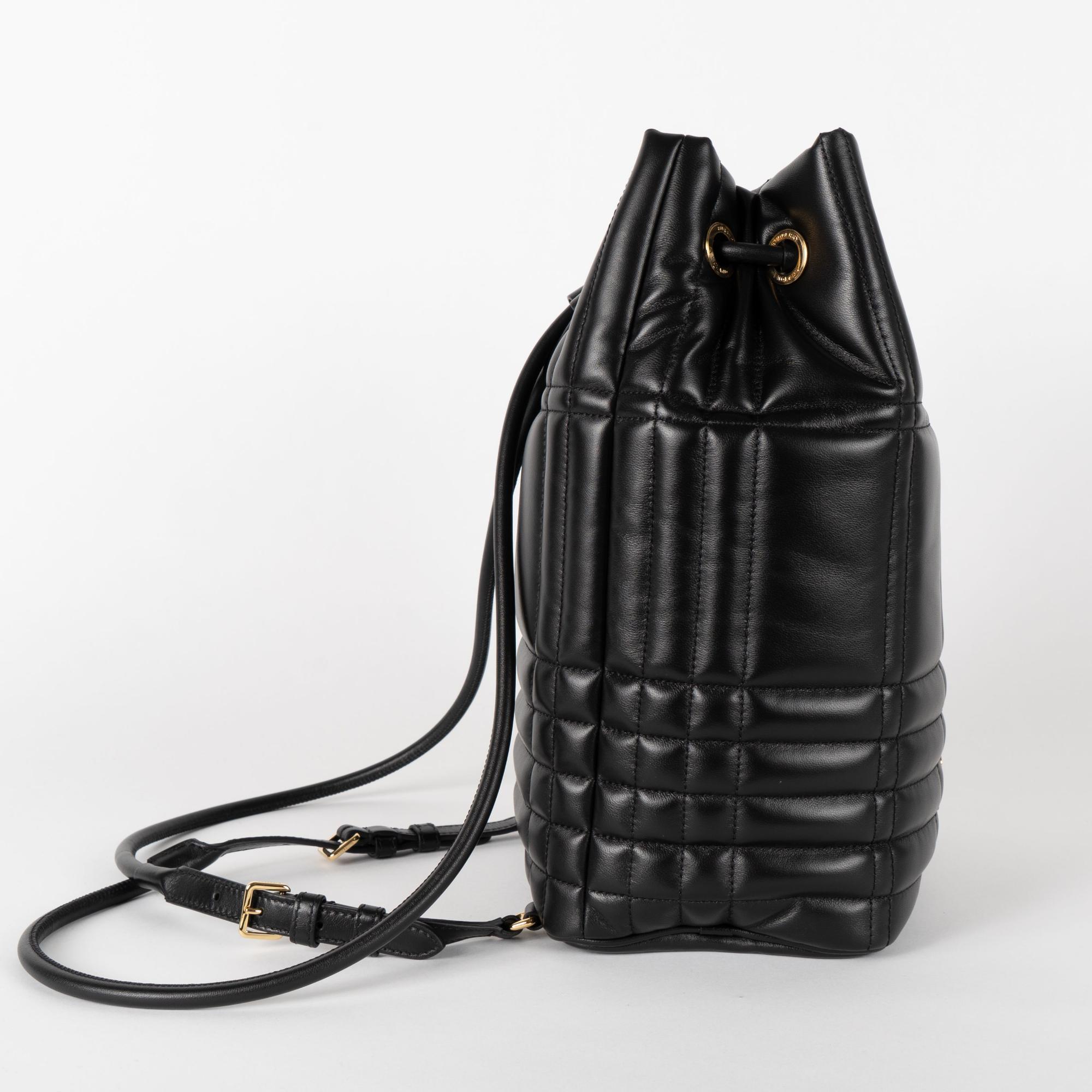 퀼팅 레더 미디엄 롤라 백팩