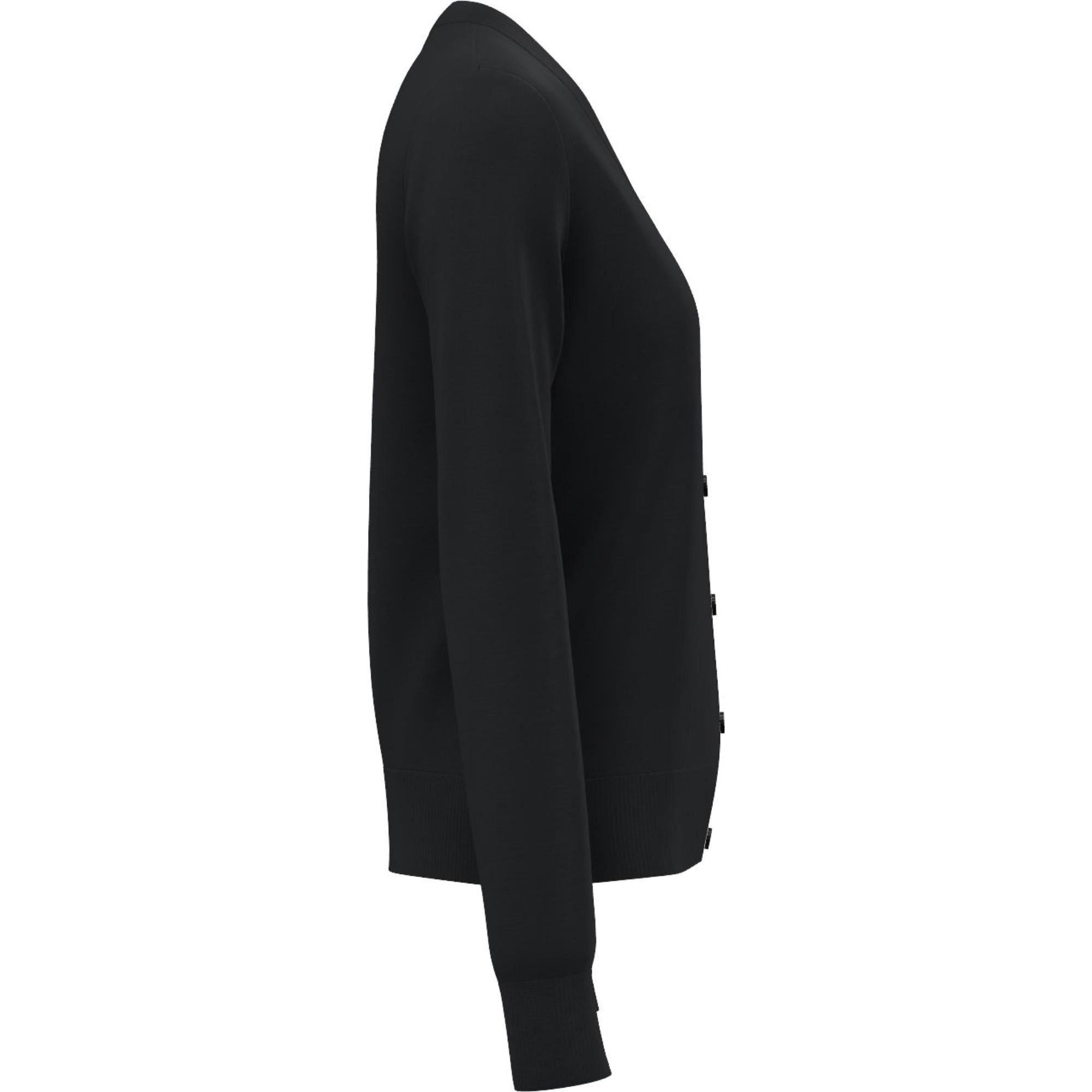 모노그램 모티프 울 실크 카디건