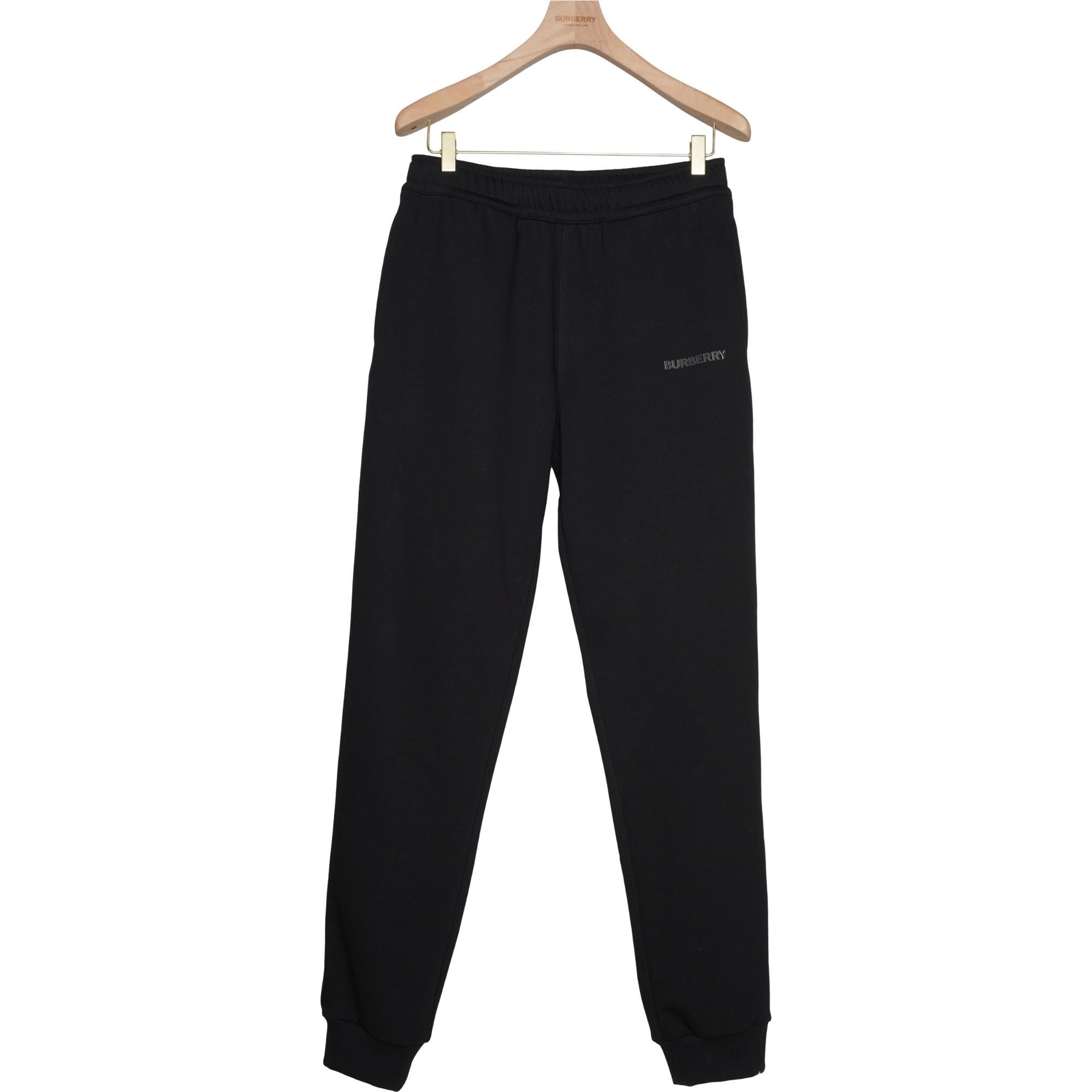 로고 프린트 스트레치 코튼 조깅 팬츠