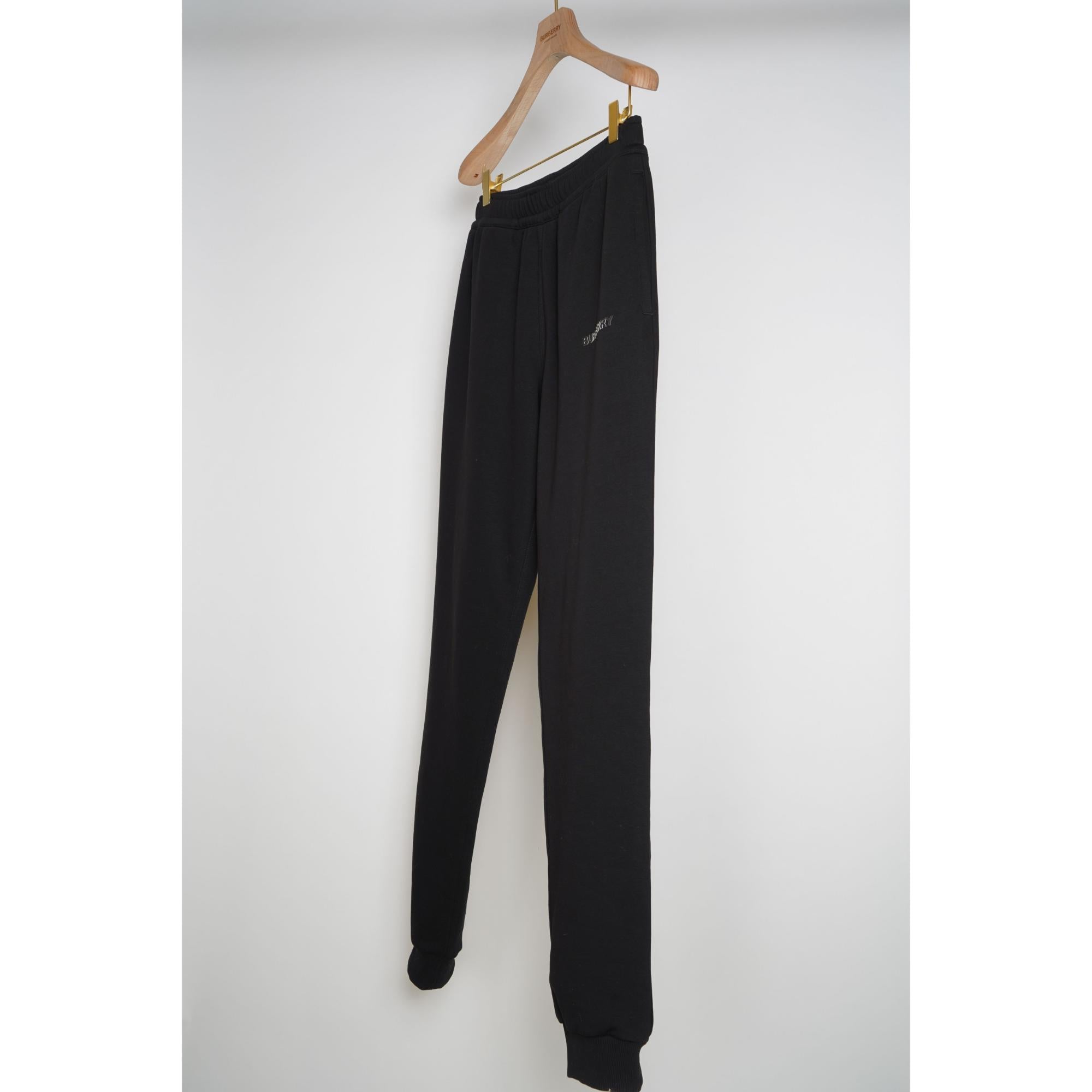 로고 프린트 스트레치 코튼 조깅 팬츠