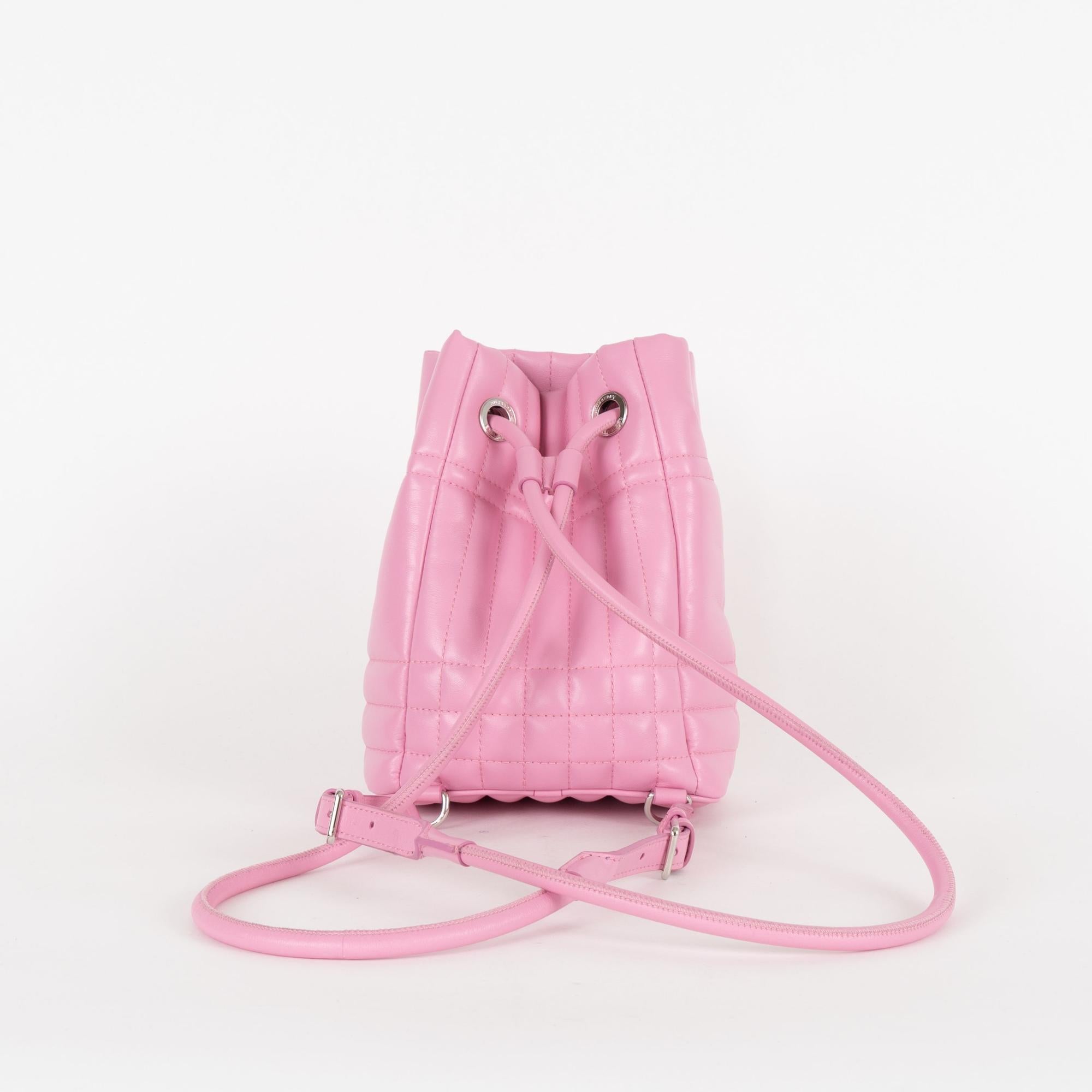 퀼팅 레더 미니 롤라 백팩