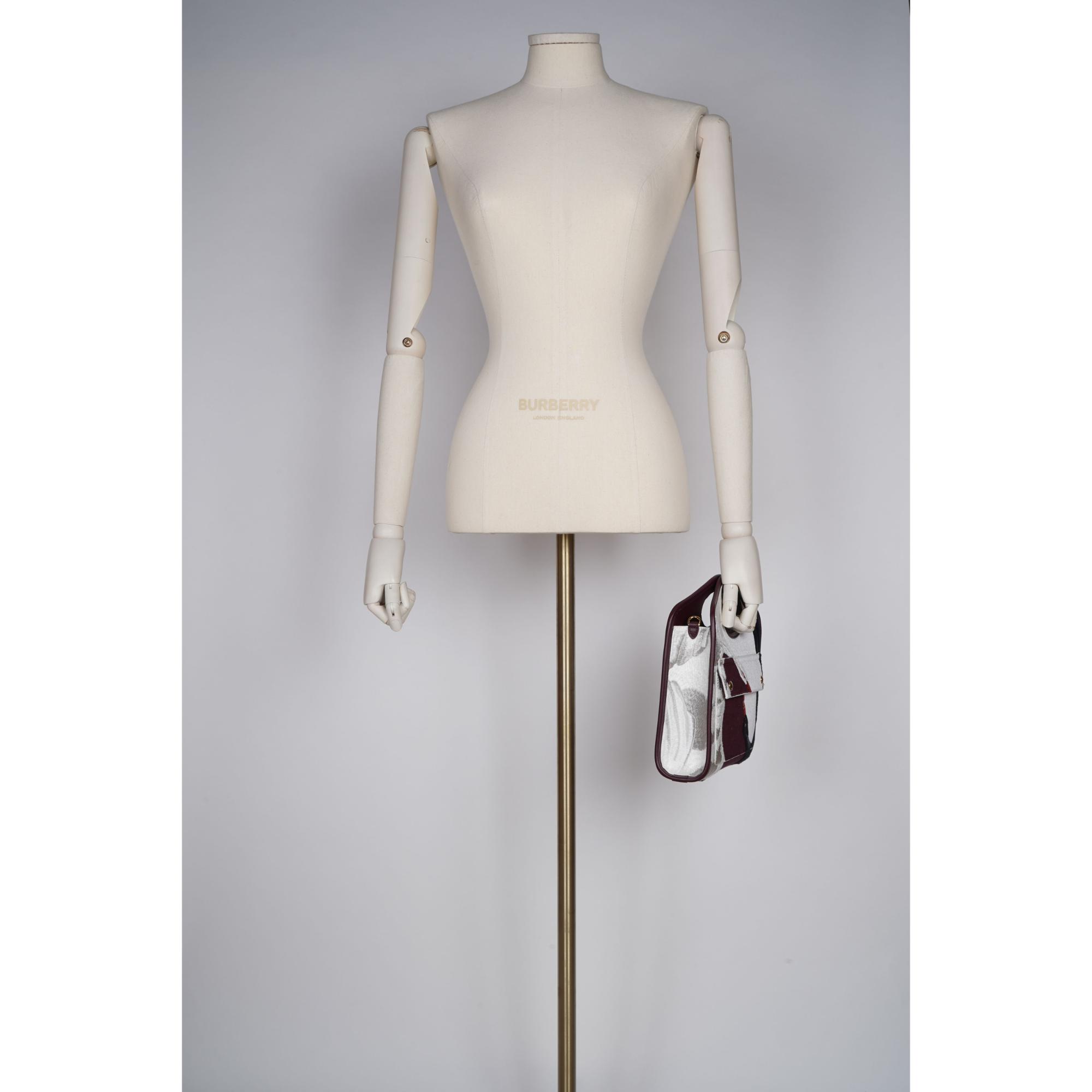 미니 스완 그래픽 레더 포켓 백