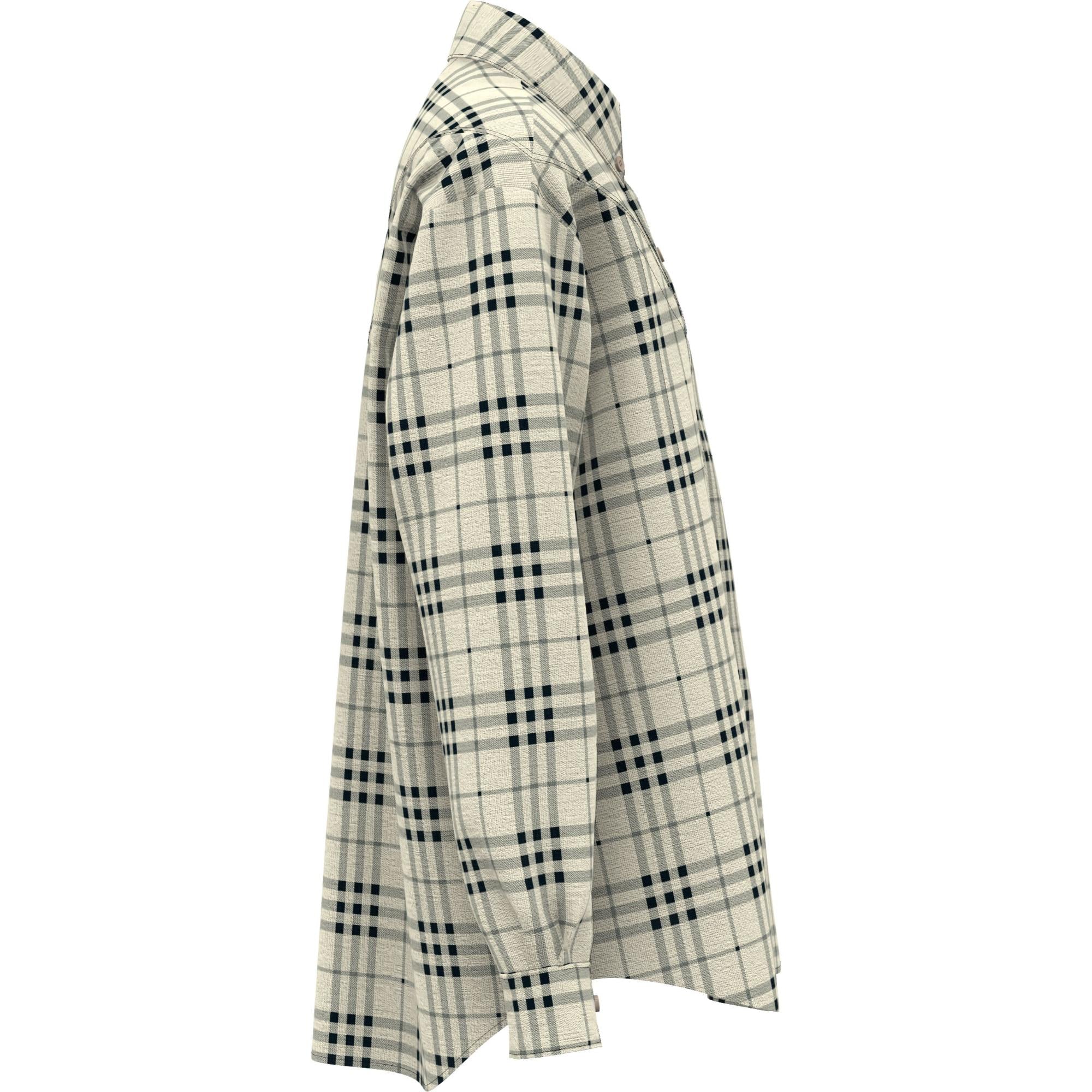 모노그램 모티프 빈티지 제크 실크 블렌드 셔츠