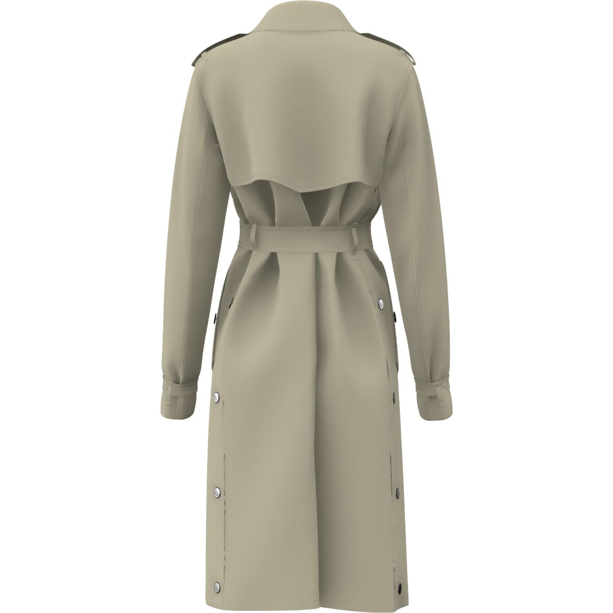 코튼 벨트 트렌치코트