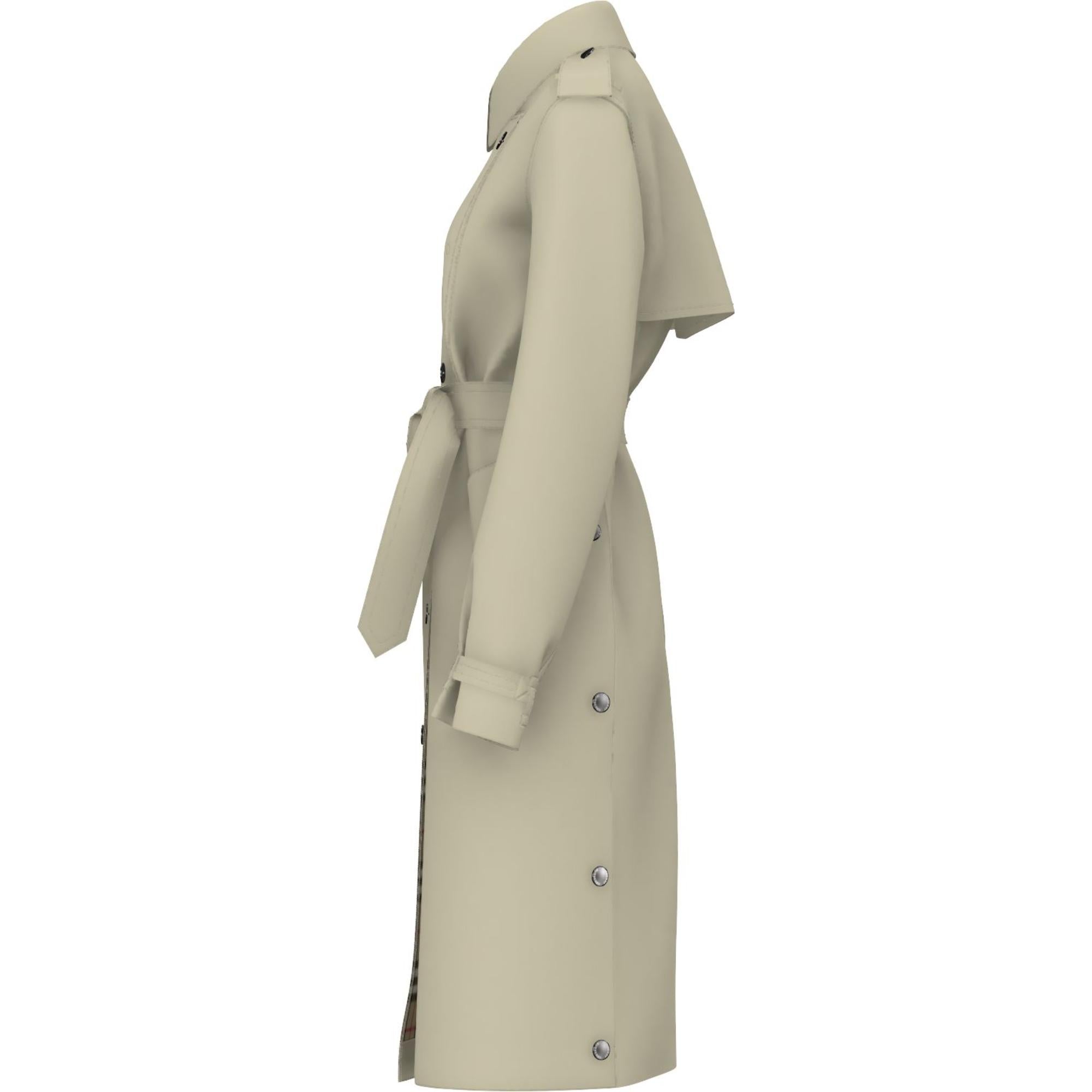 코튼 벨트 트렌치코트