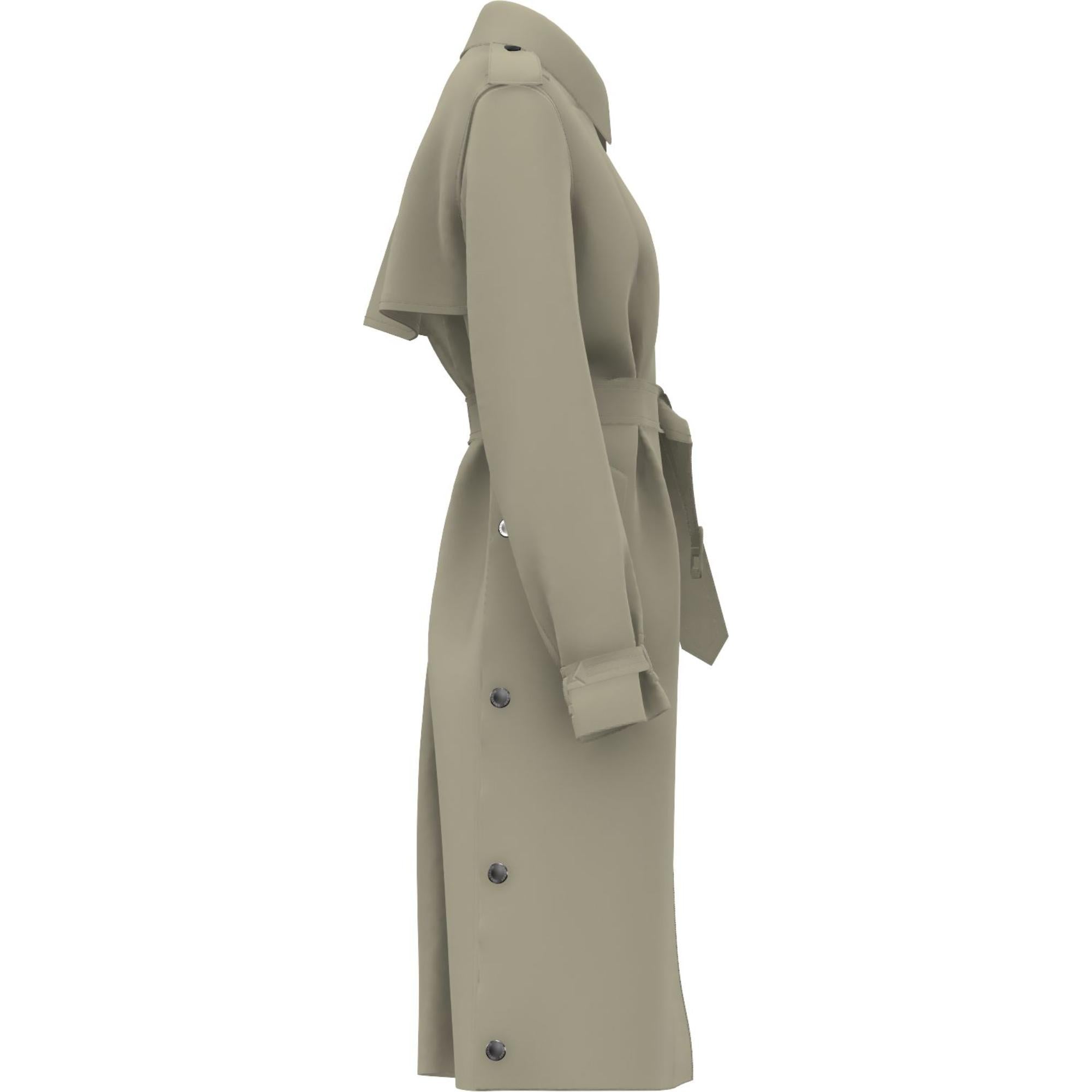 코튼 벨트 트렌치코트