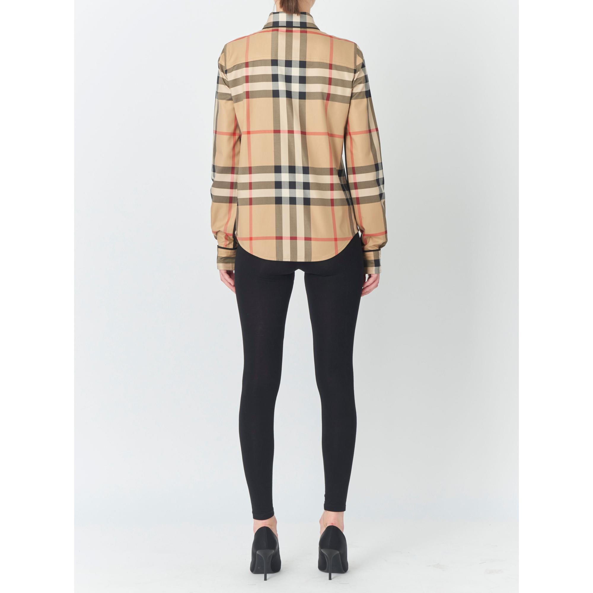 이그재저레이트 체크 코튼 셔츠