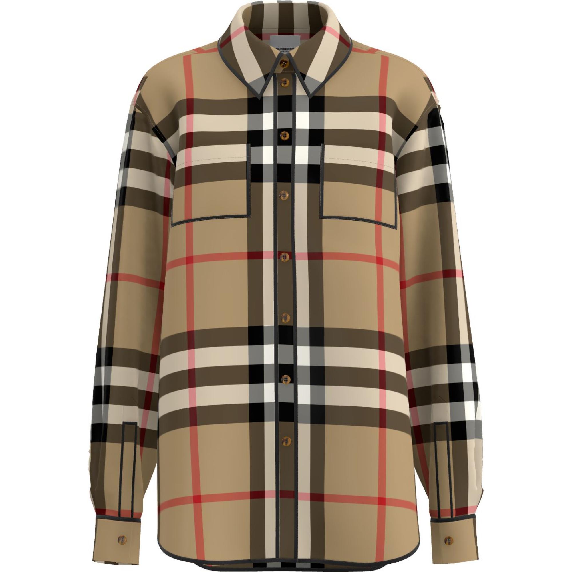 이그재저레이트 체크 코튼 셔츠