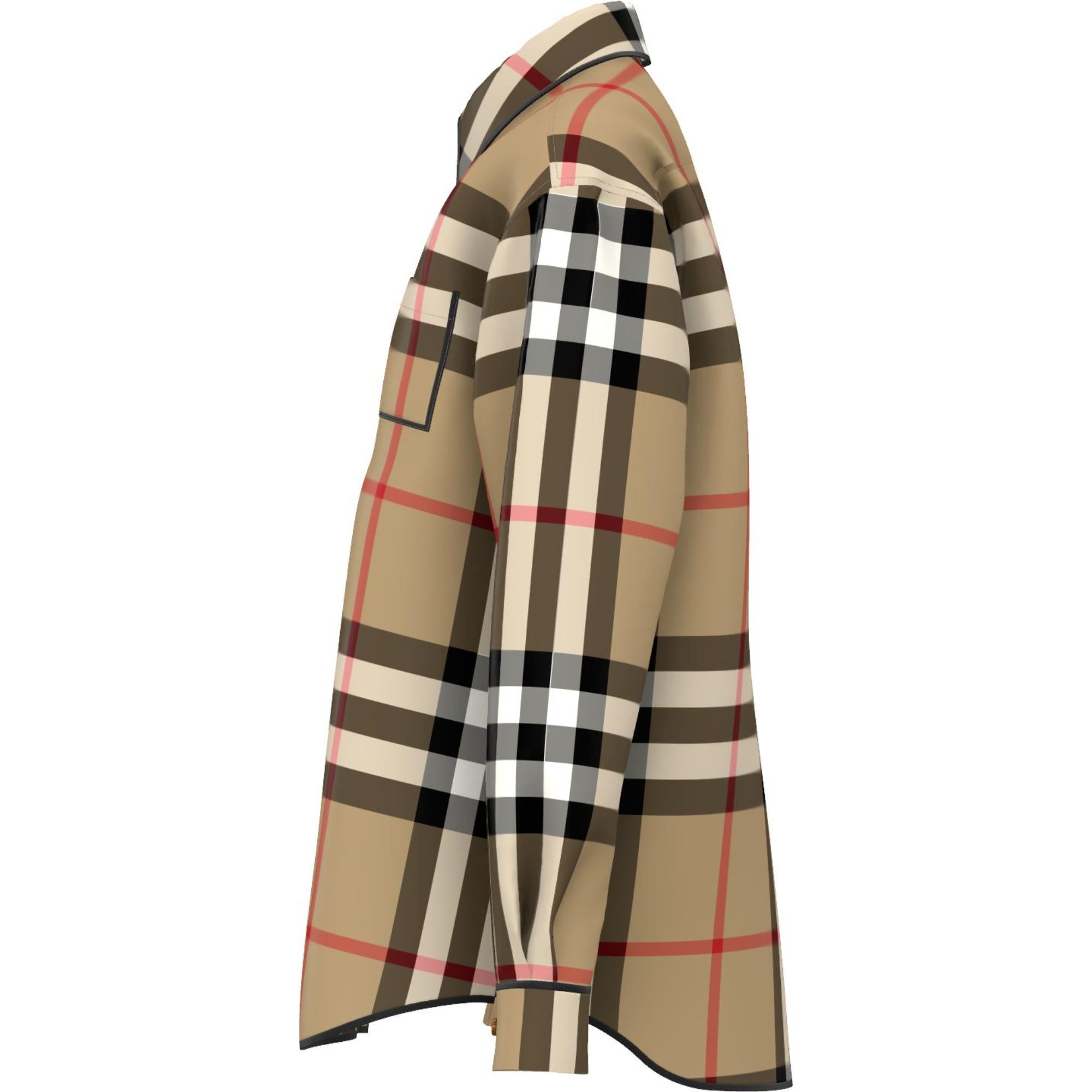 이그재저레이트 체크 코튼 셔츠