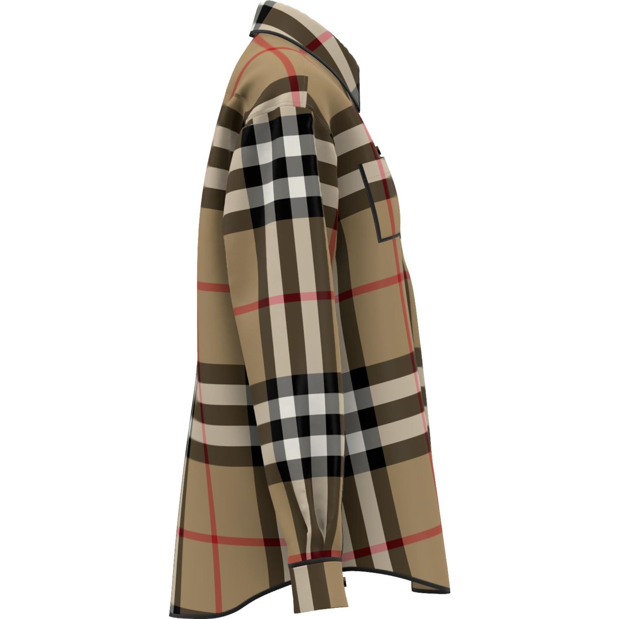 이그재저레이트 체크 코튼 셔츠