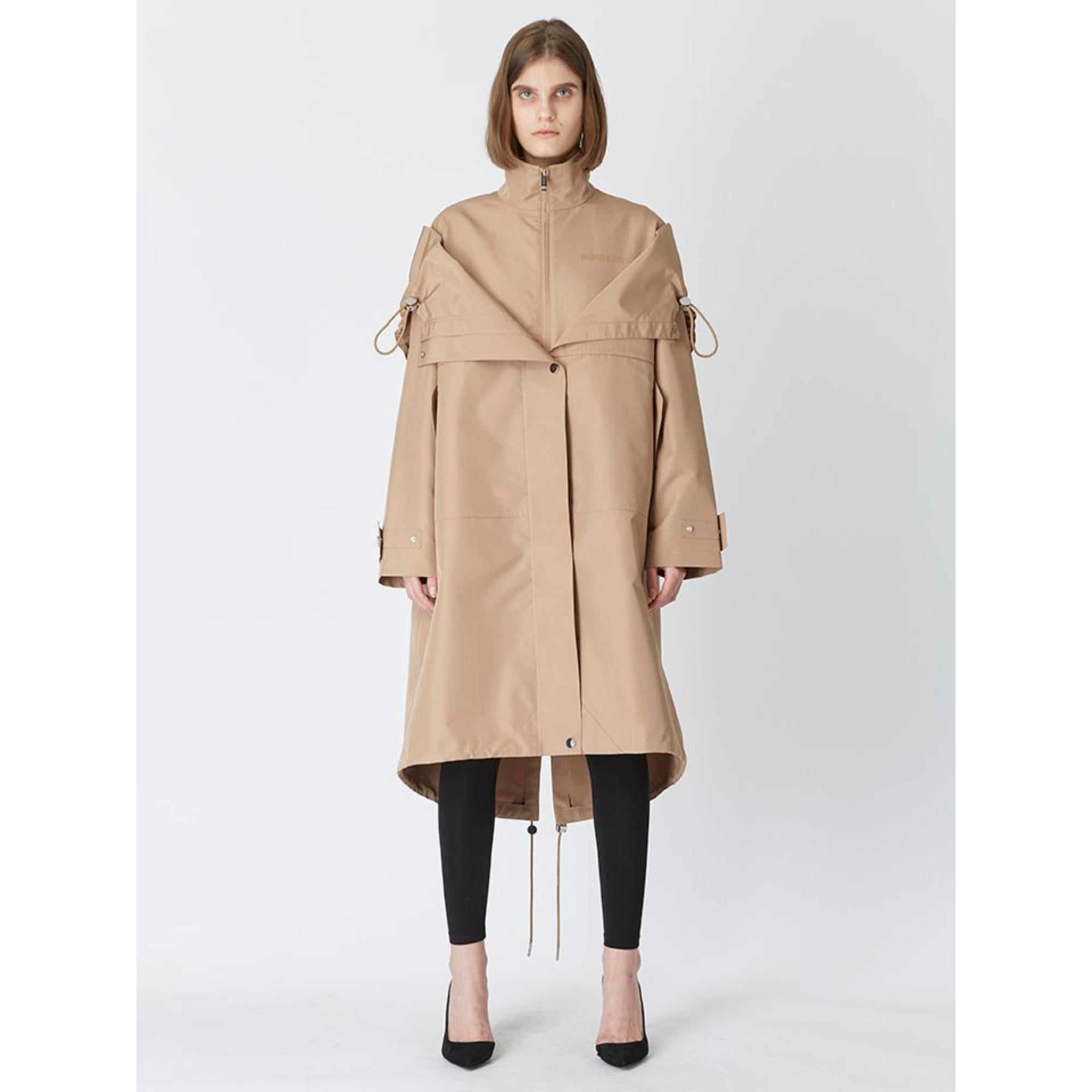 리컨스트럭티드 오버사이즈 후드 파카