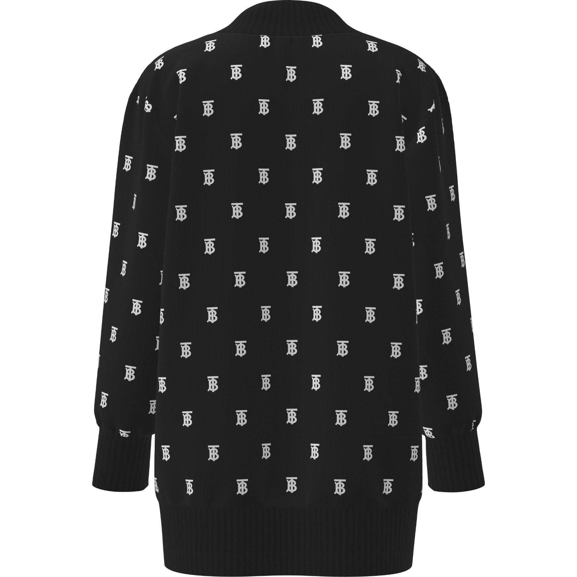 모노그램 울 캐시미어 블렌드 오버사이즈 카디건