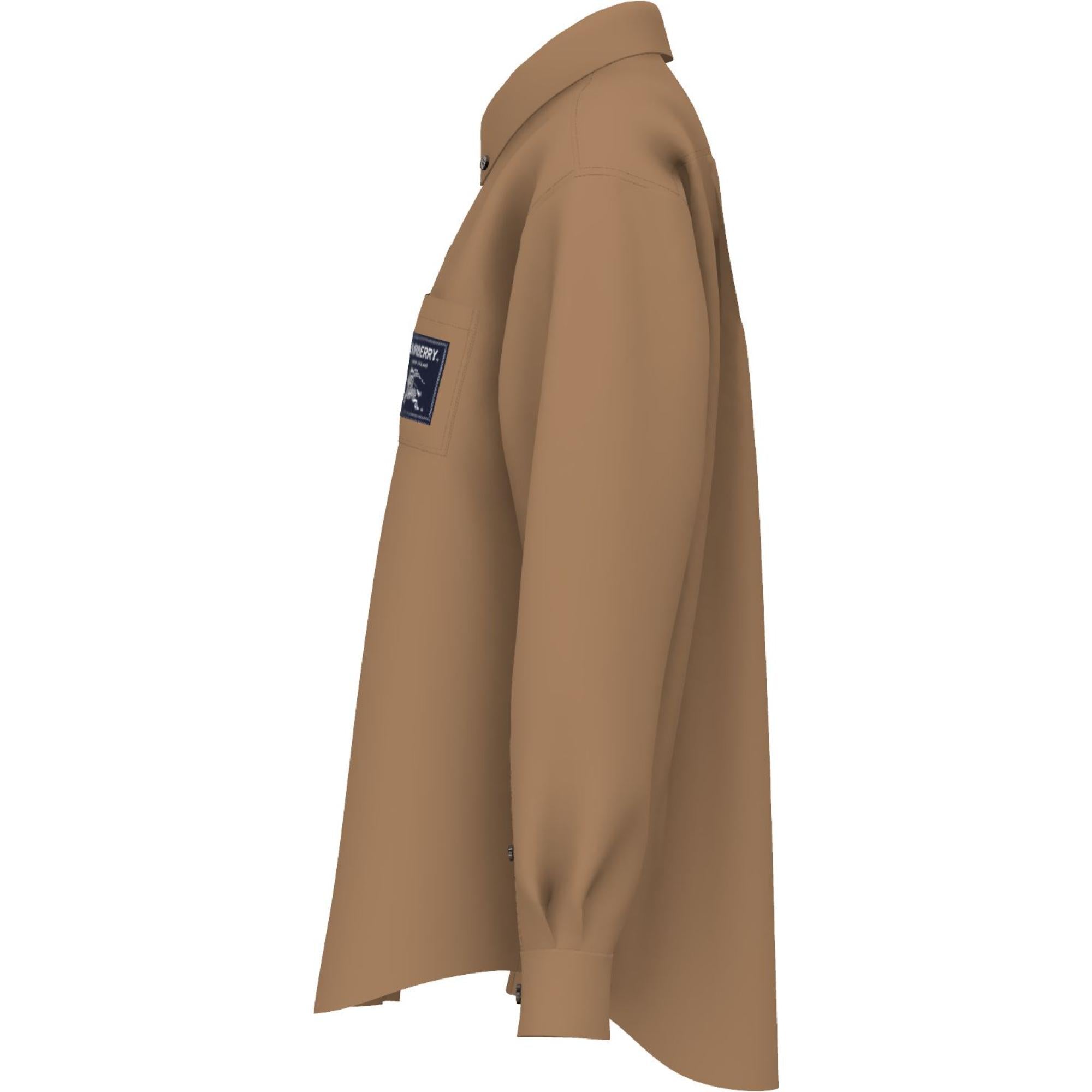 프로섬 라벨 코튼 셔츠