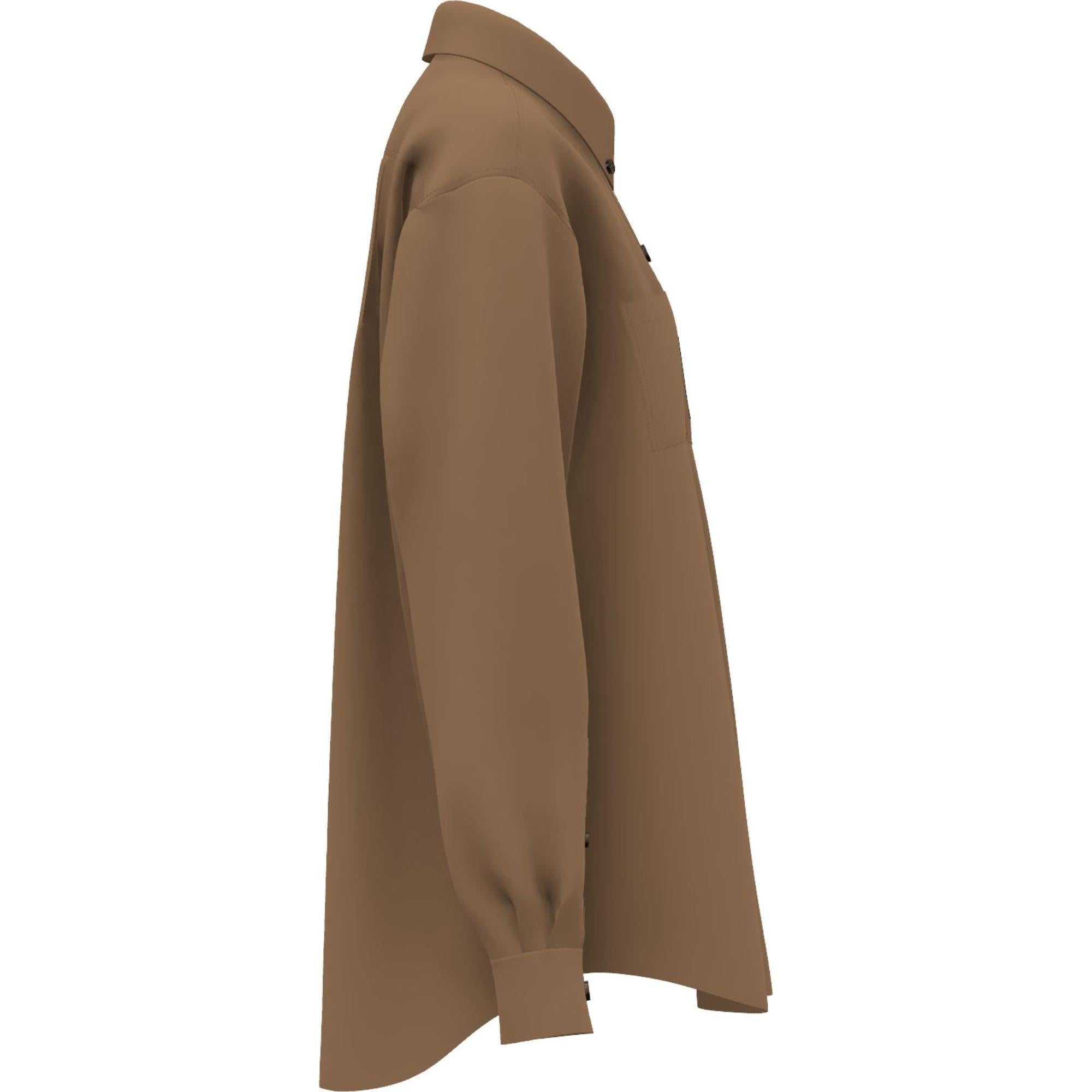 프로섬 라벨 코튼 셔츠