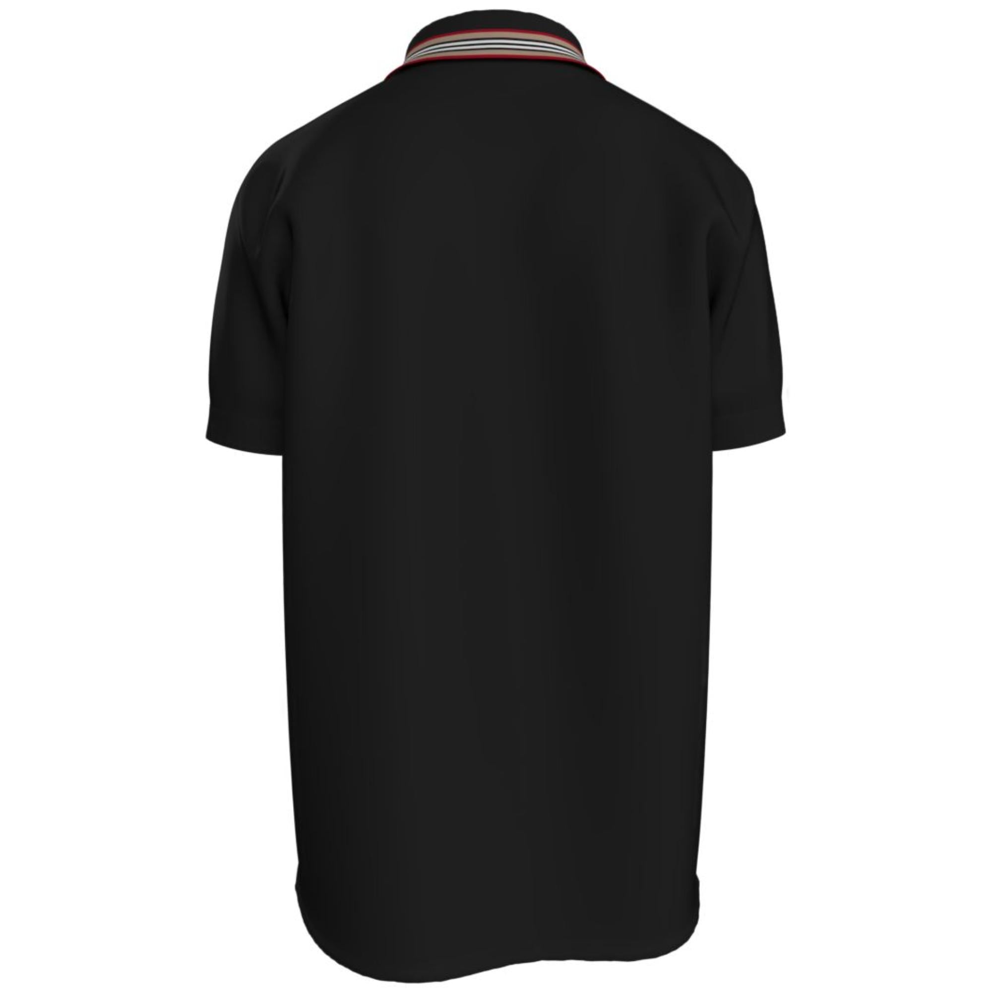 아이콘 스트라이프 칼라 폴로셔츠