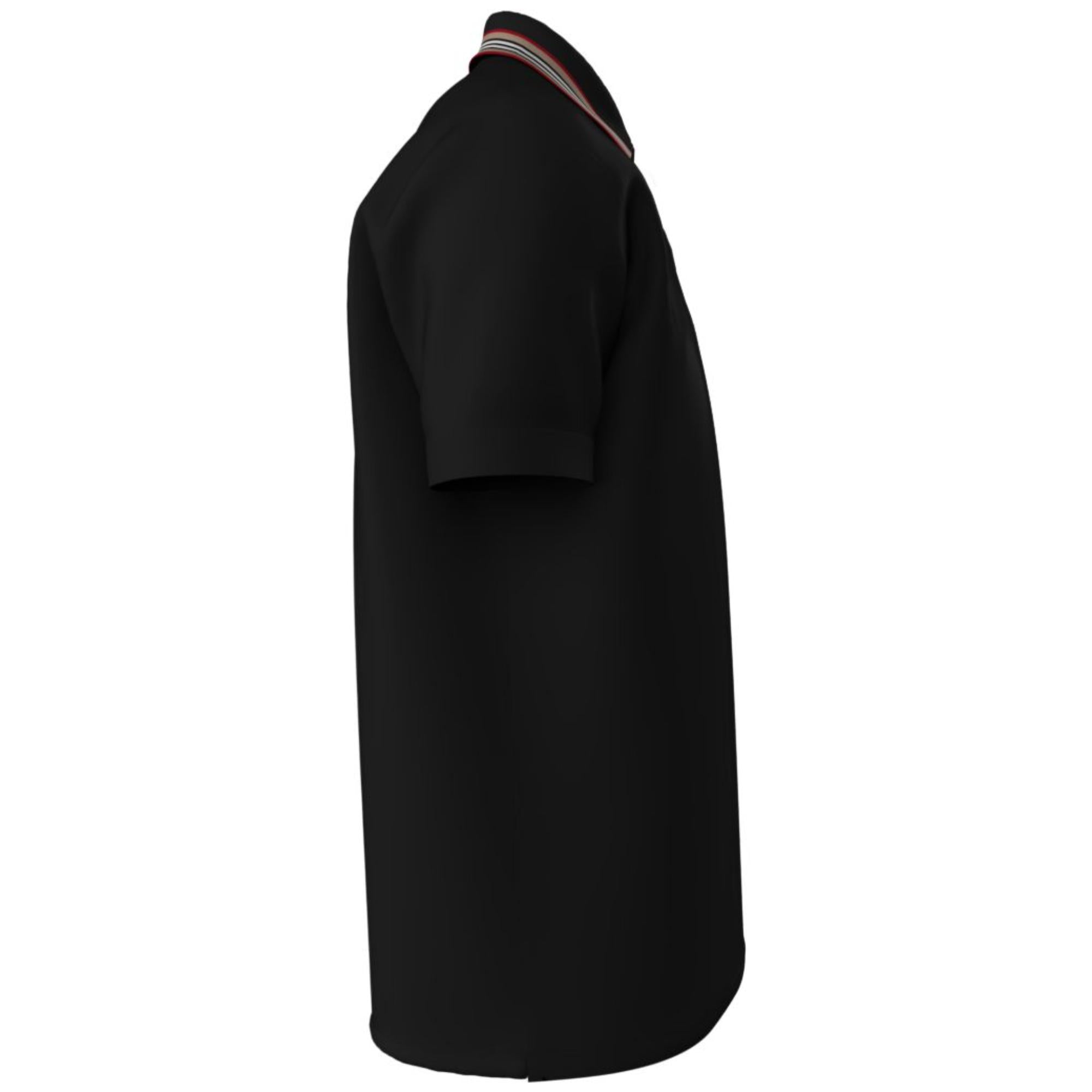 아이콘 스트라이프 칼라 폴로셔츠