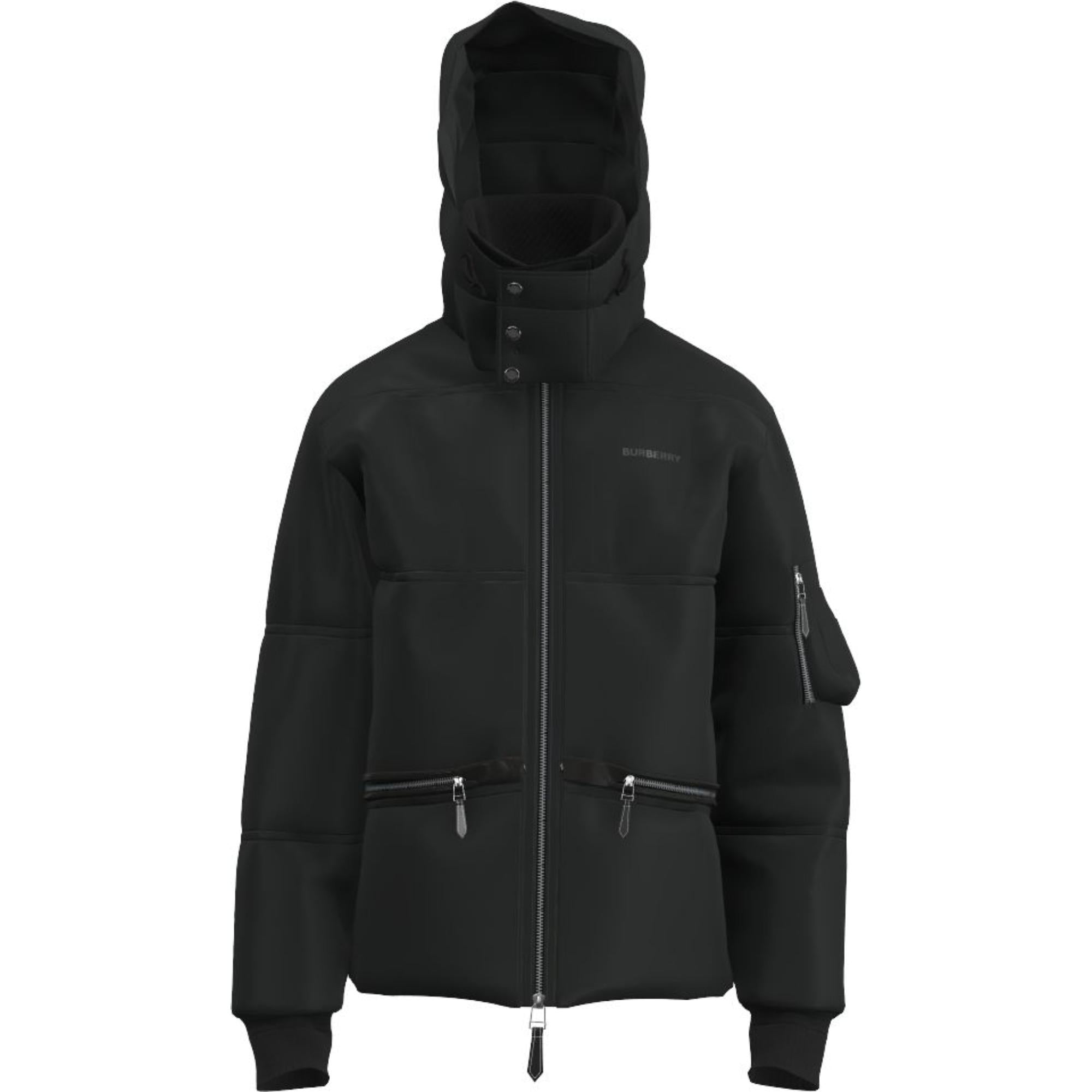 디태처블 후드 코튼 개버딘 퍼퍼 재킷