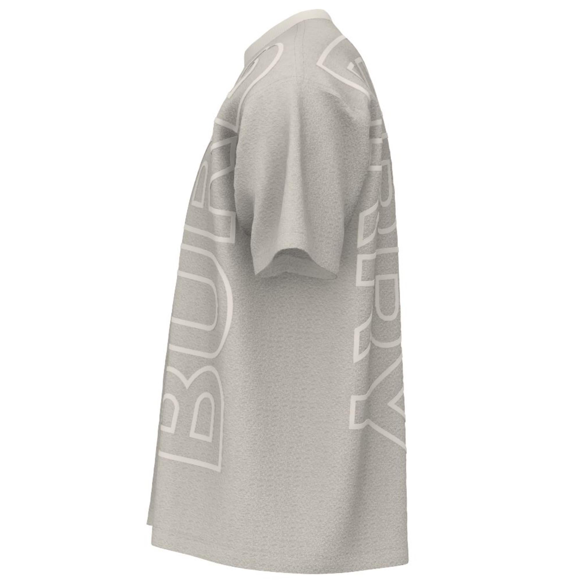 로고 엠보싱 코튼 오버사이즈 티셔츠