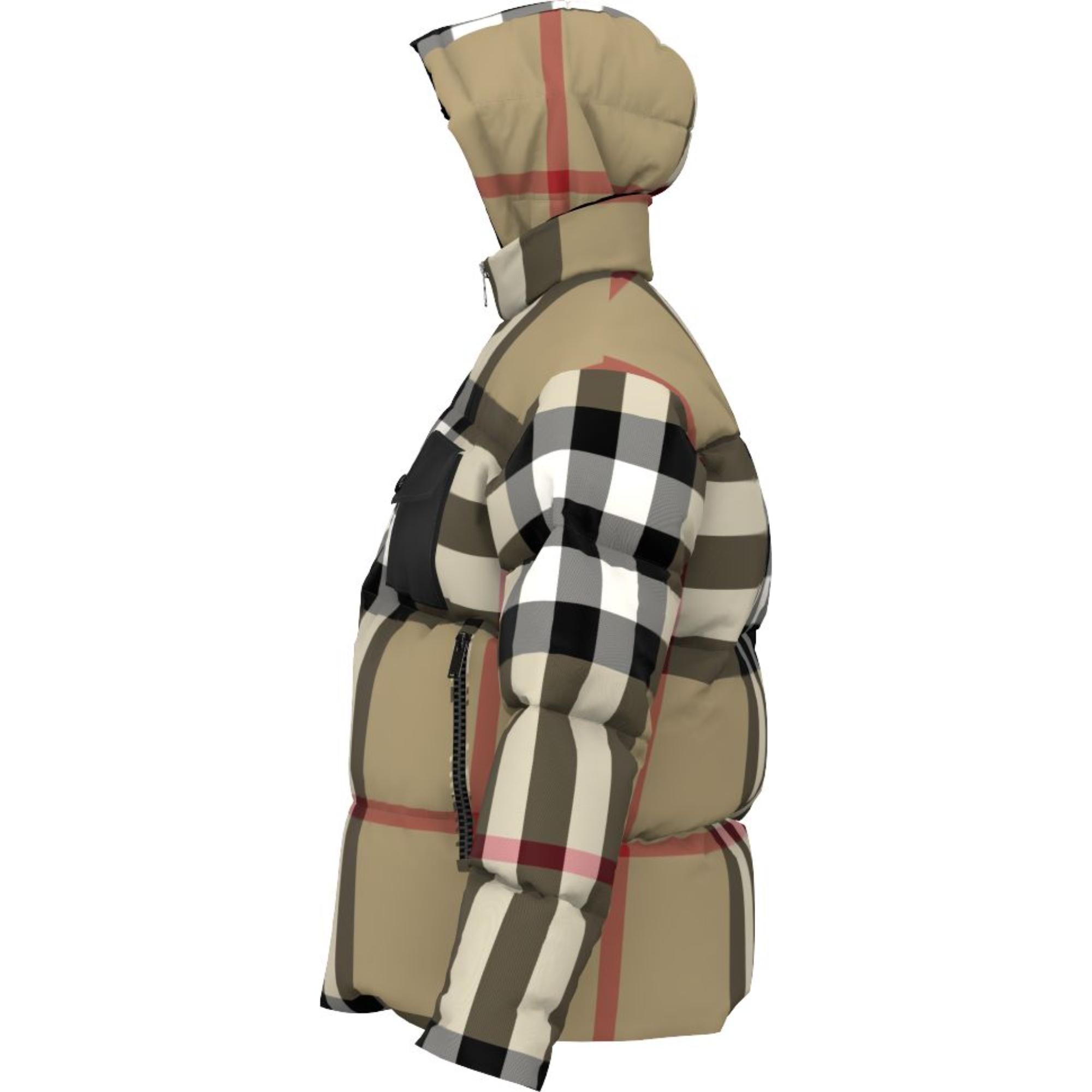 리버시블 체크 퍼퍼 재킷