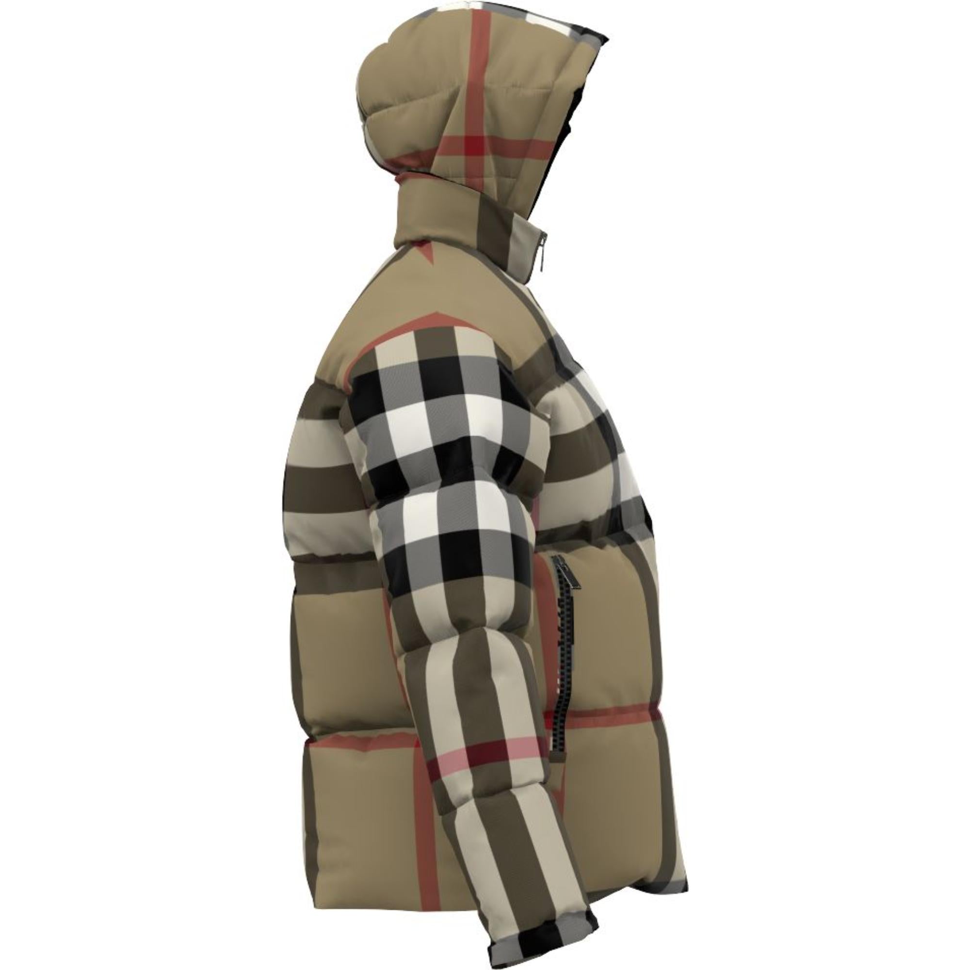 리버시블 체크 퍼퍼 재킷