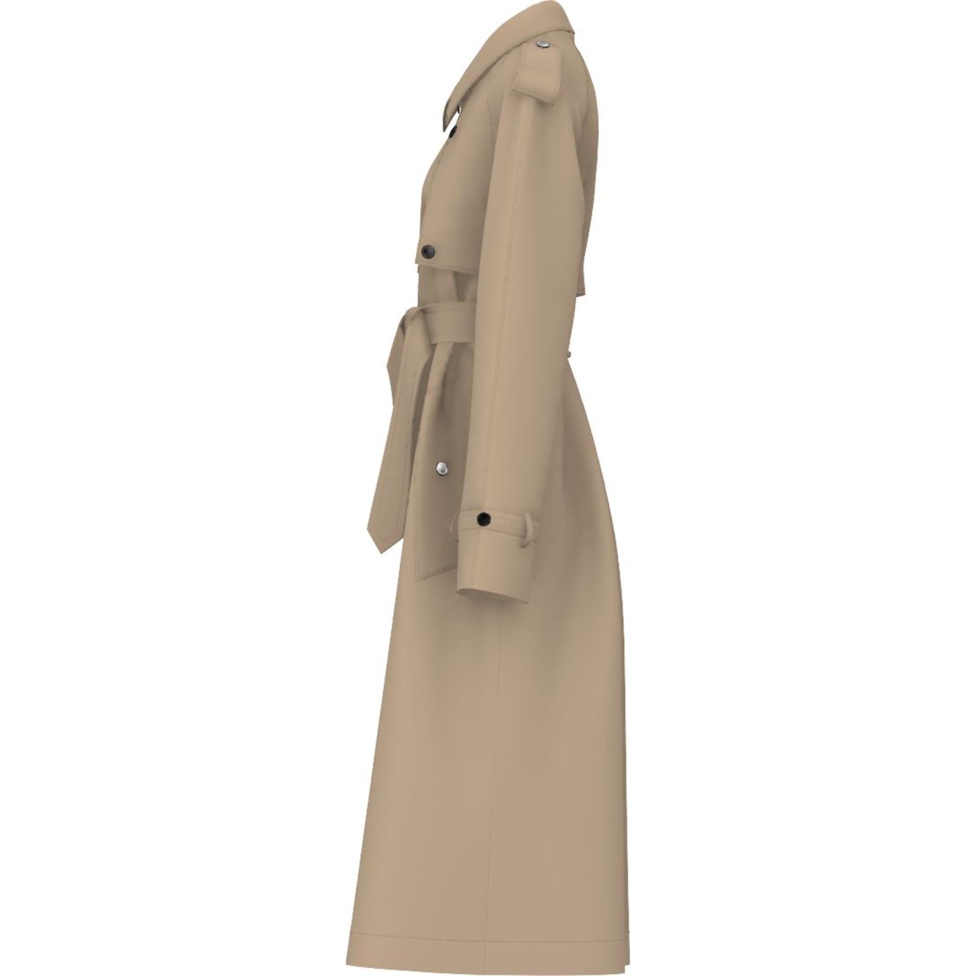 플롱제 램스킨 싱글브레스트 코트