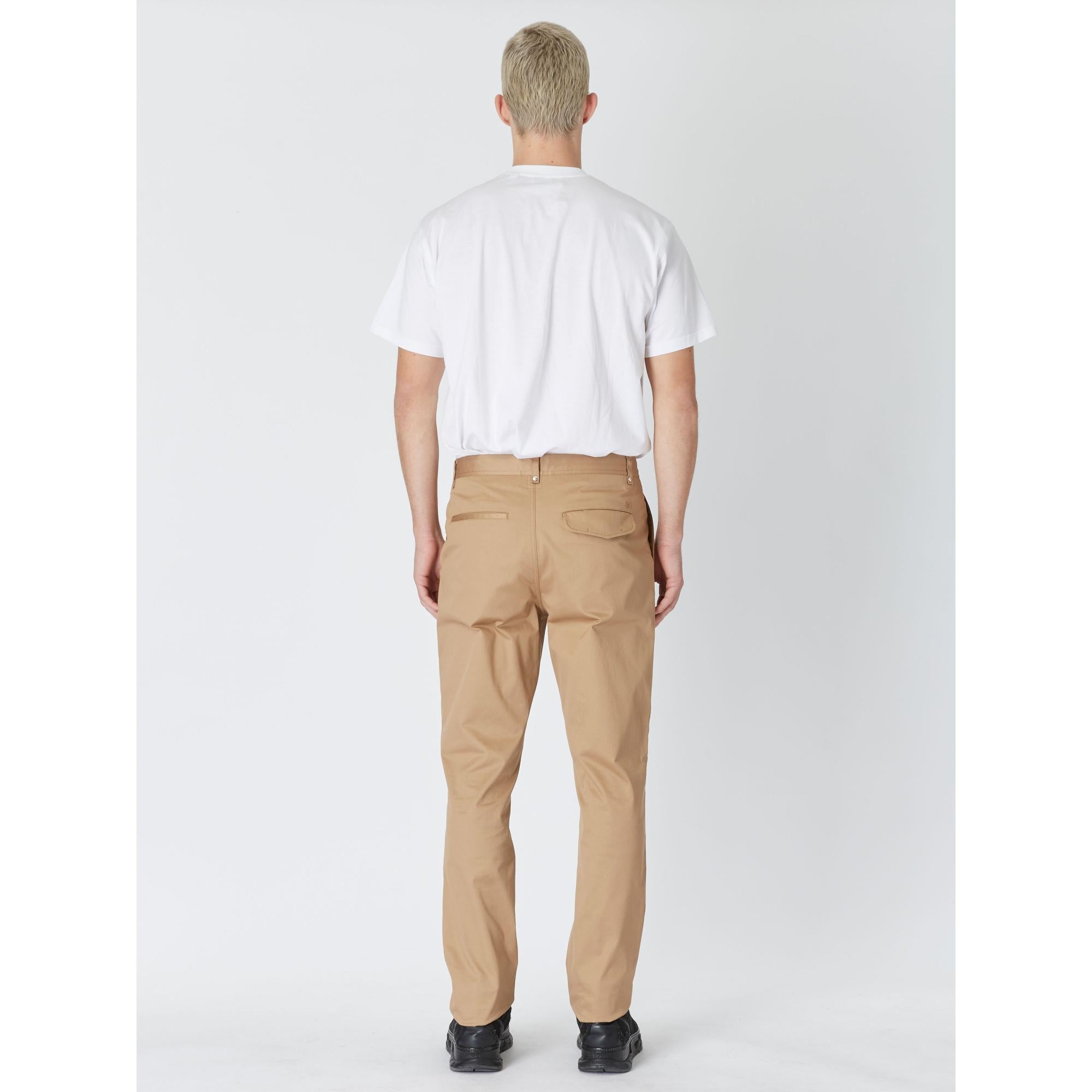 슬림핏 모노그램 모티프 스트레치 코튼 치노