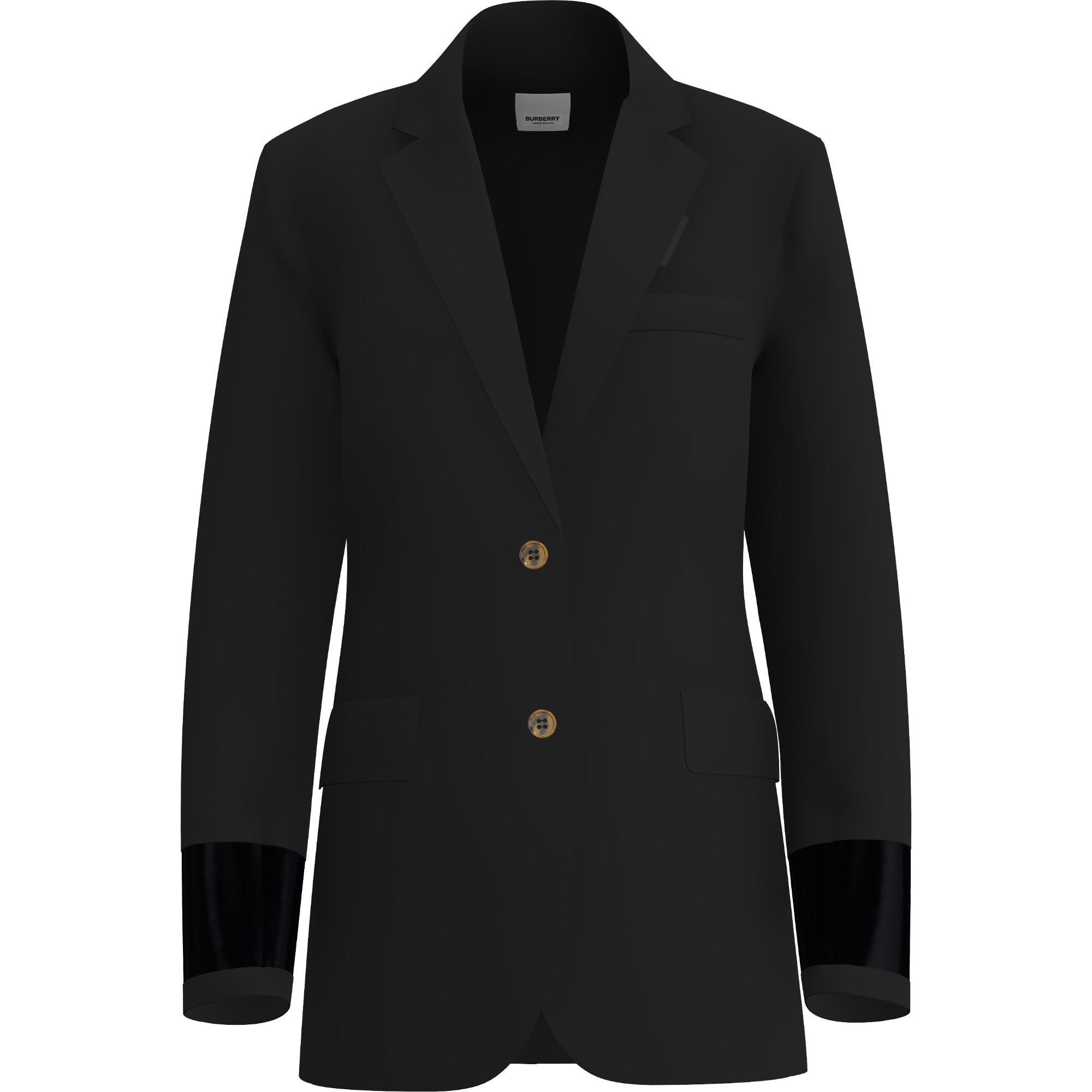 모노그램 모티프 모헤어 울 테일러드 재킷