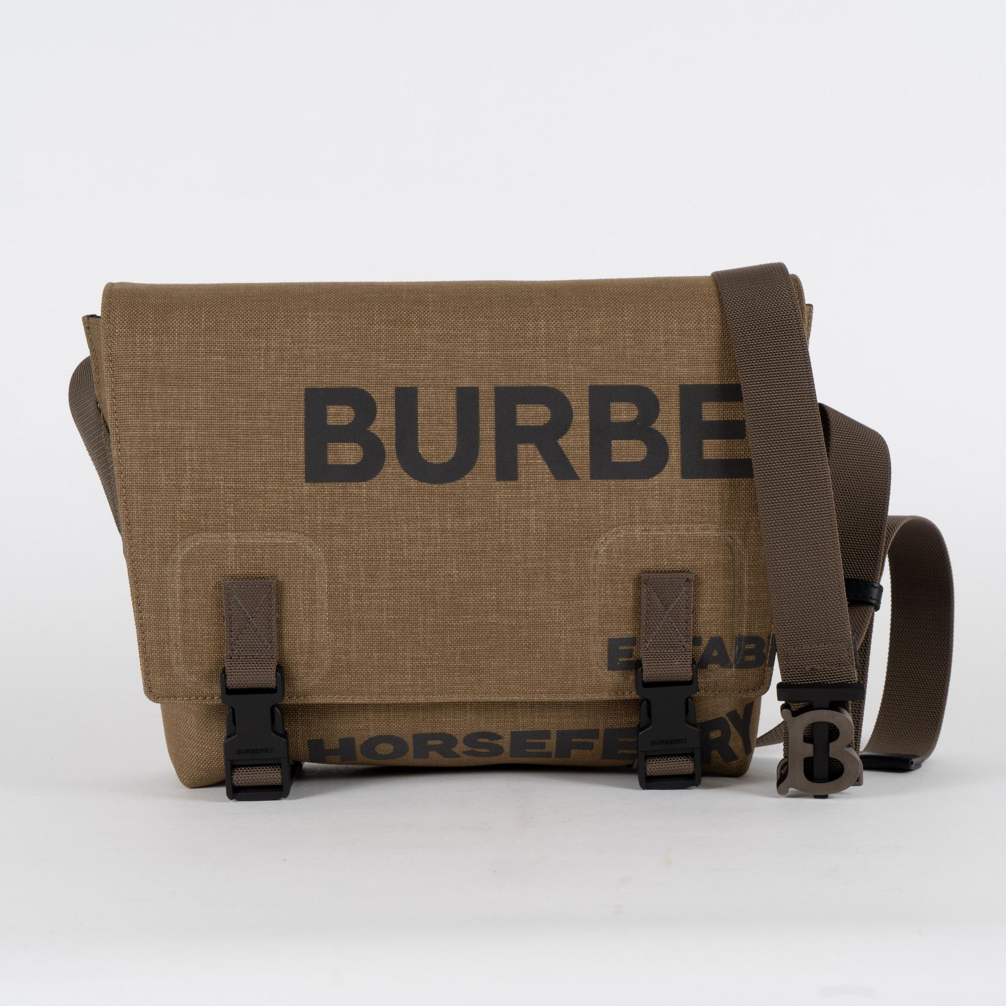 호스페리 프린트 나일론 스몰 메신저 백