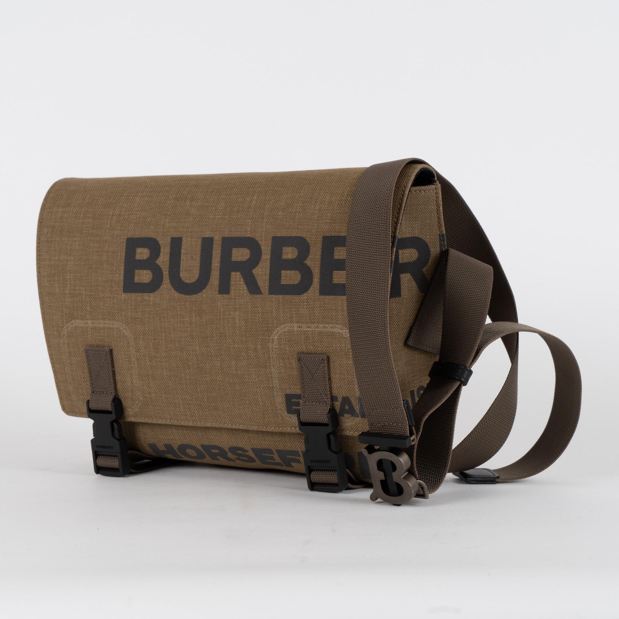 호스페리 프린트 나일론 스몰 메신저 백