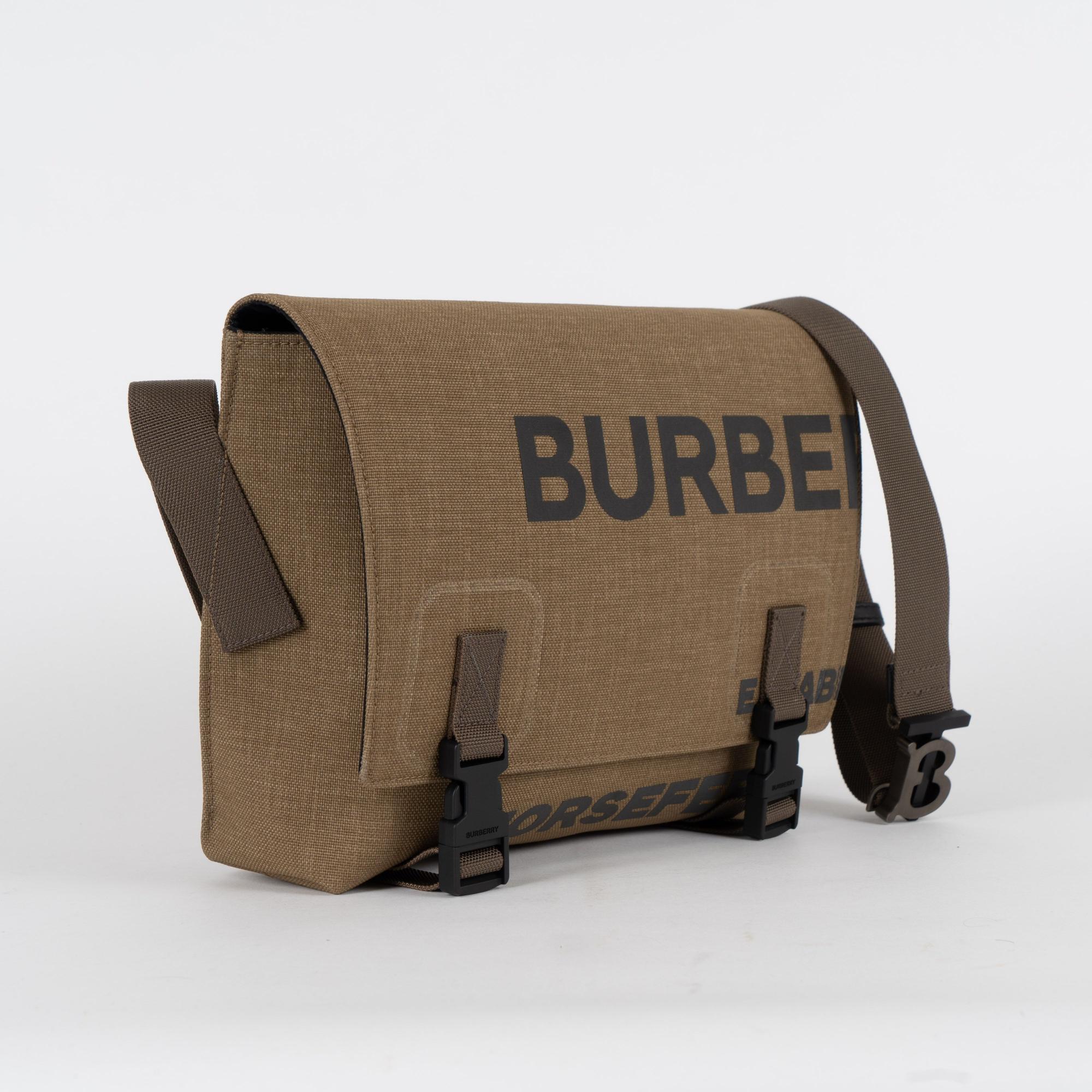 호스페리 프린트 나일론 스몰 메신저 백