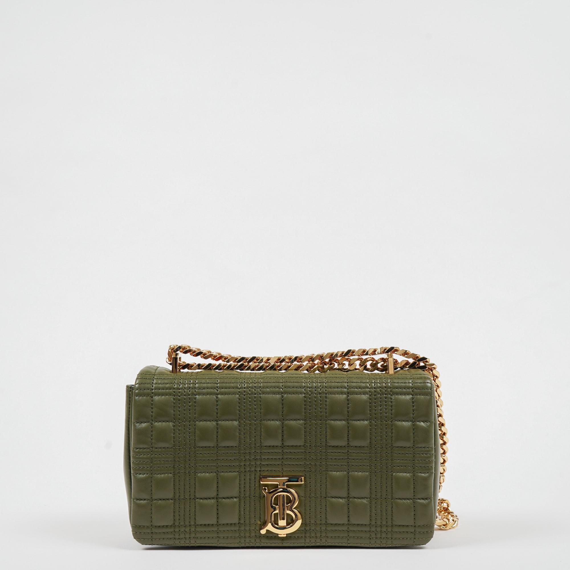 퀼팅 레더 스몰 롤라 백