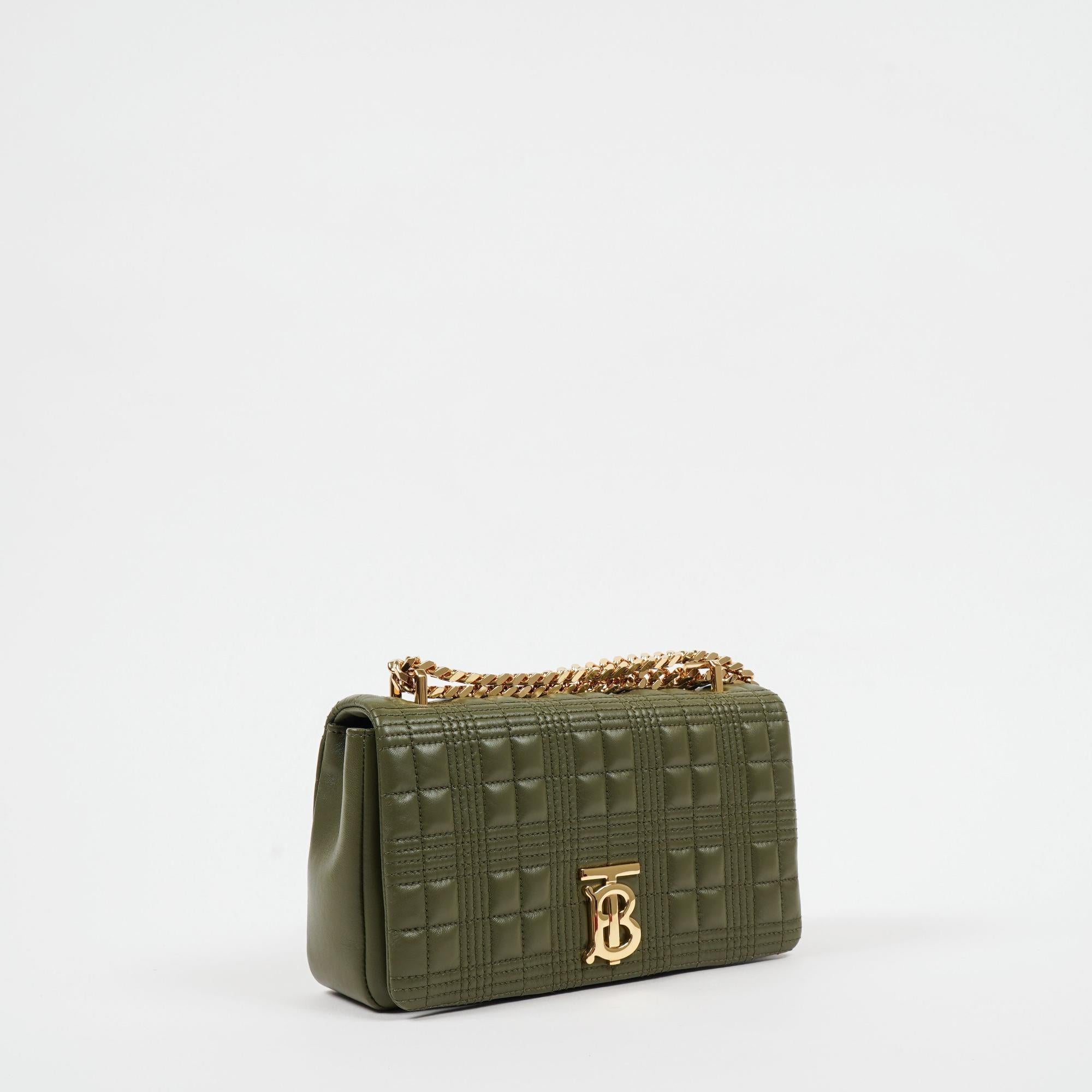 퀼팅 레더 스몰 롤라 백